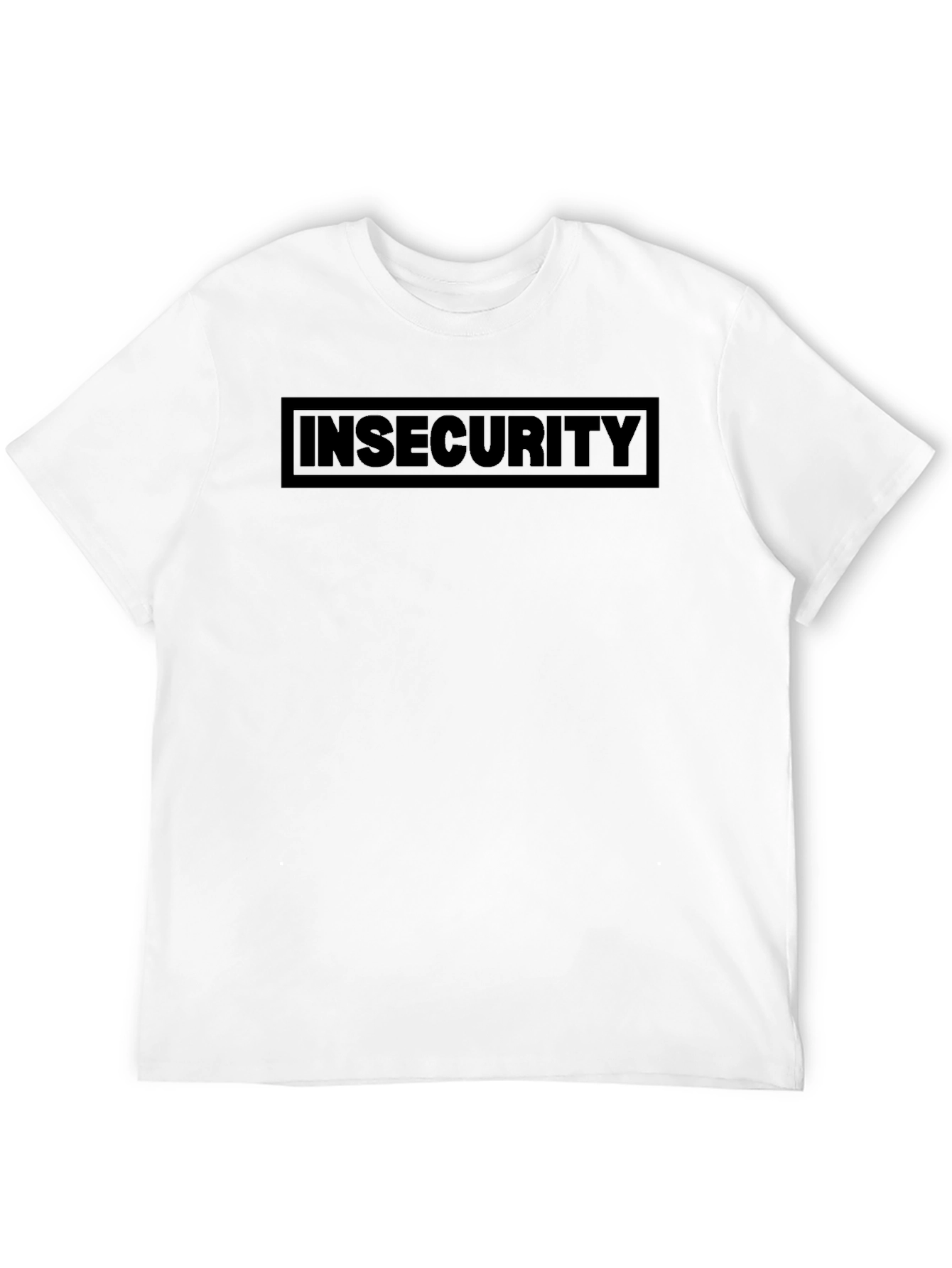 Insecurity Graphic Tee - Black Casual Comfort