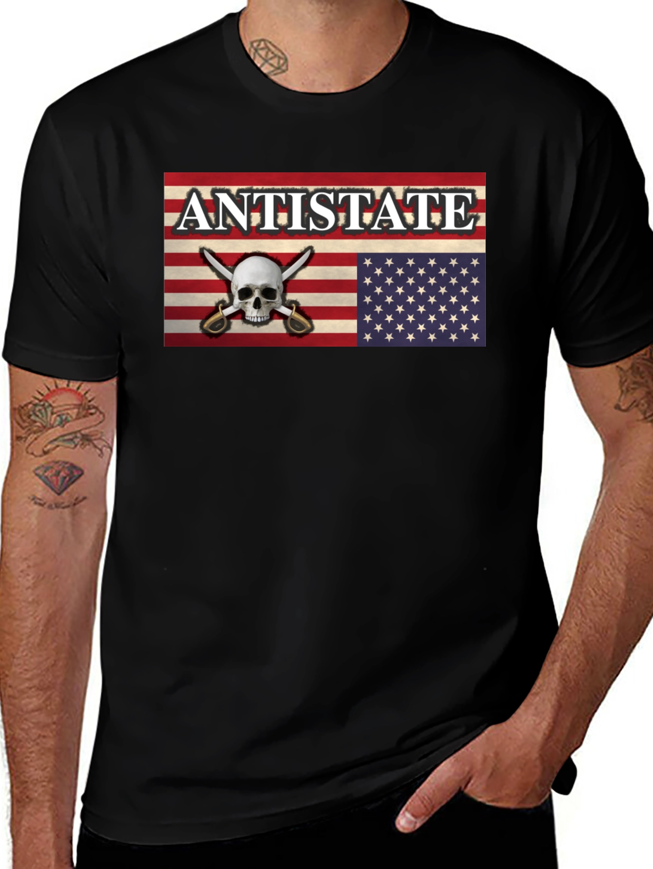 Antistate Skull & Swords T-Shirt