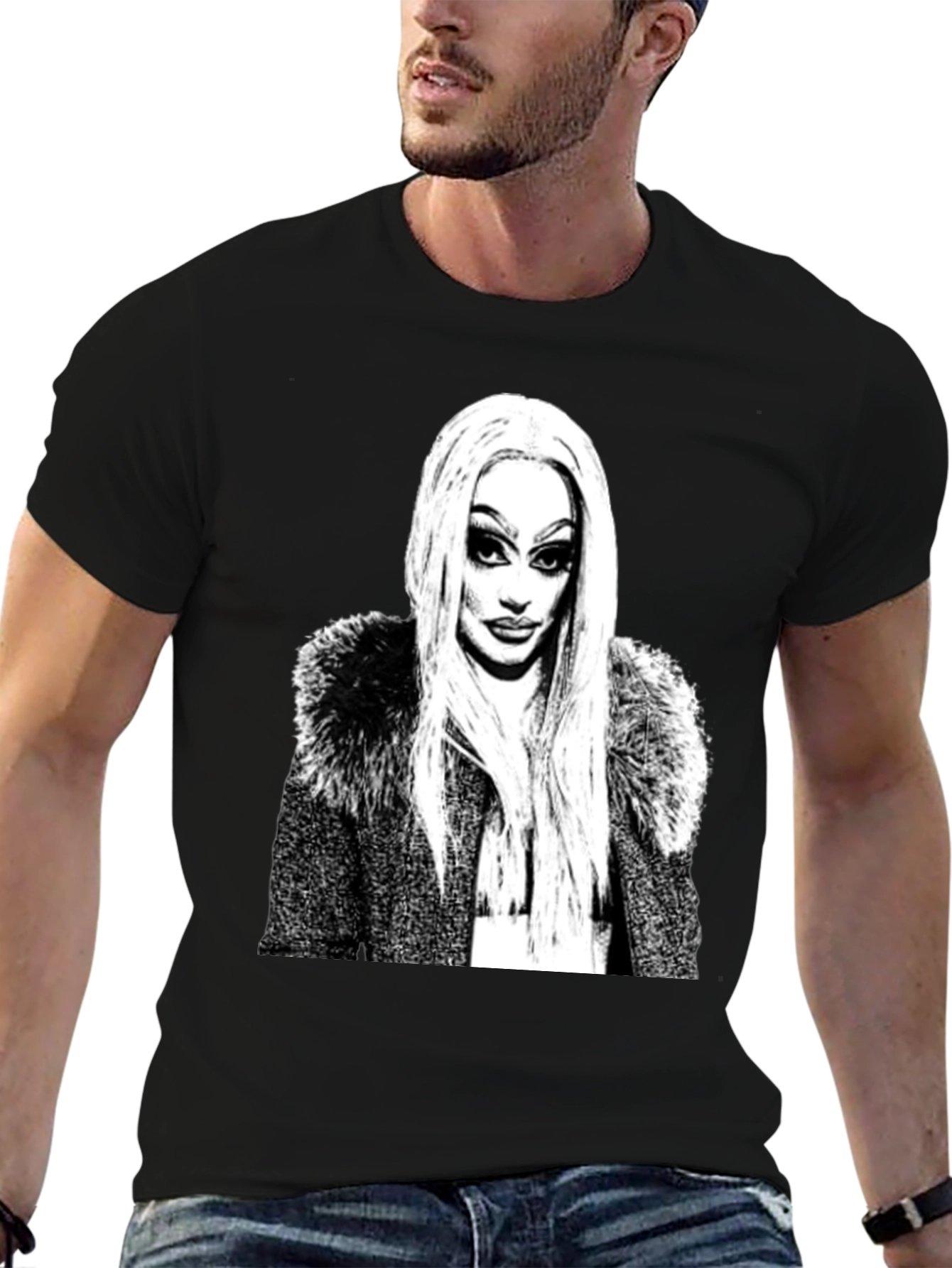 Drag Queen Graphic T-Shirt - Black