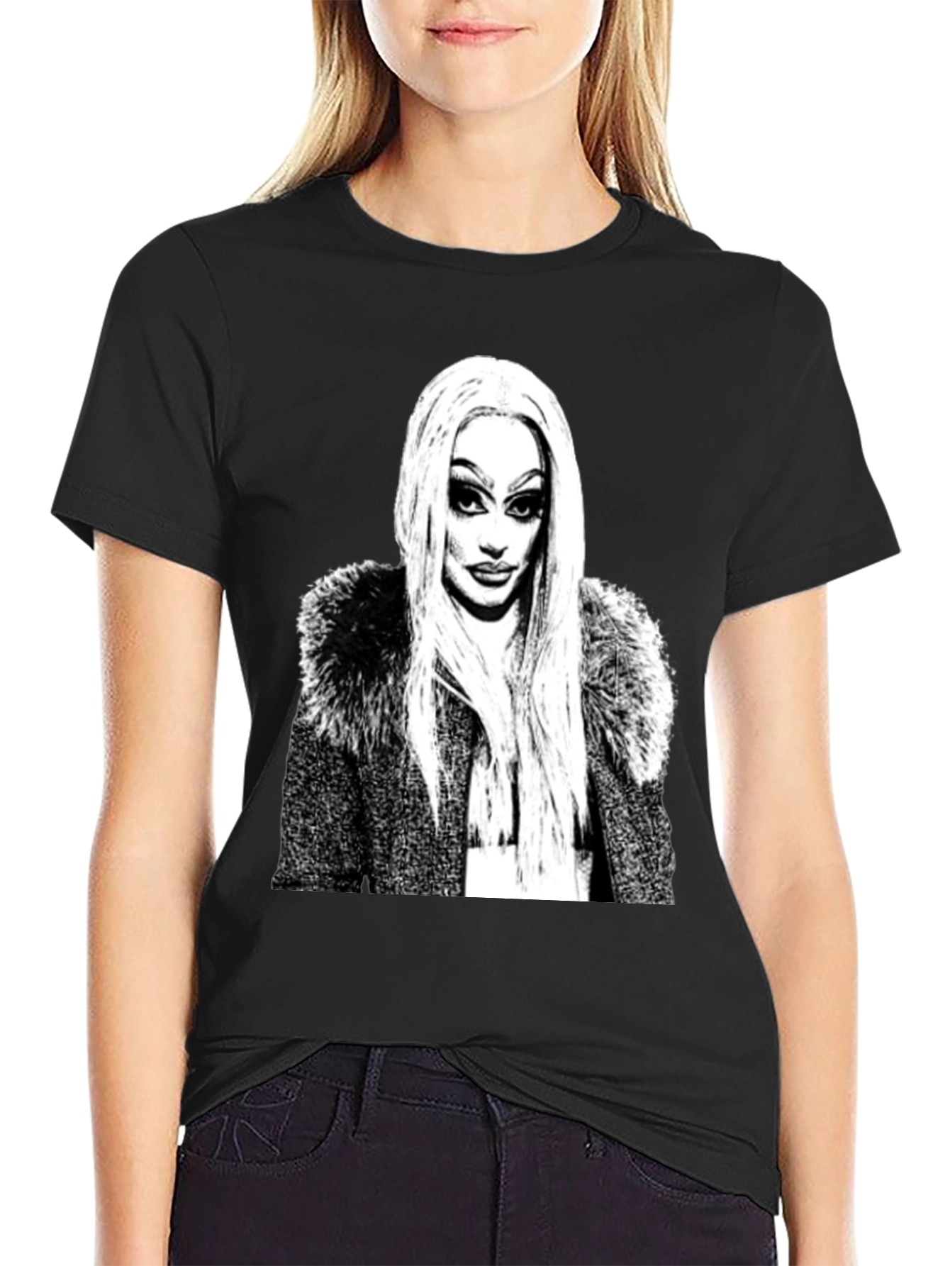Drag Queen Graphic T-Shirt - Black