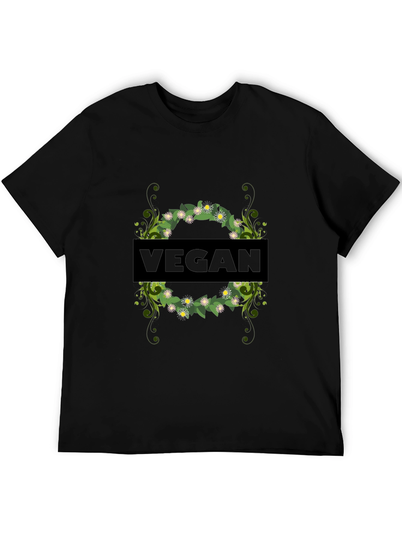 Vegan Floral T-Shirt - Stylish & Comfortable