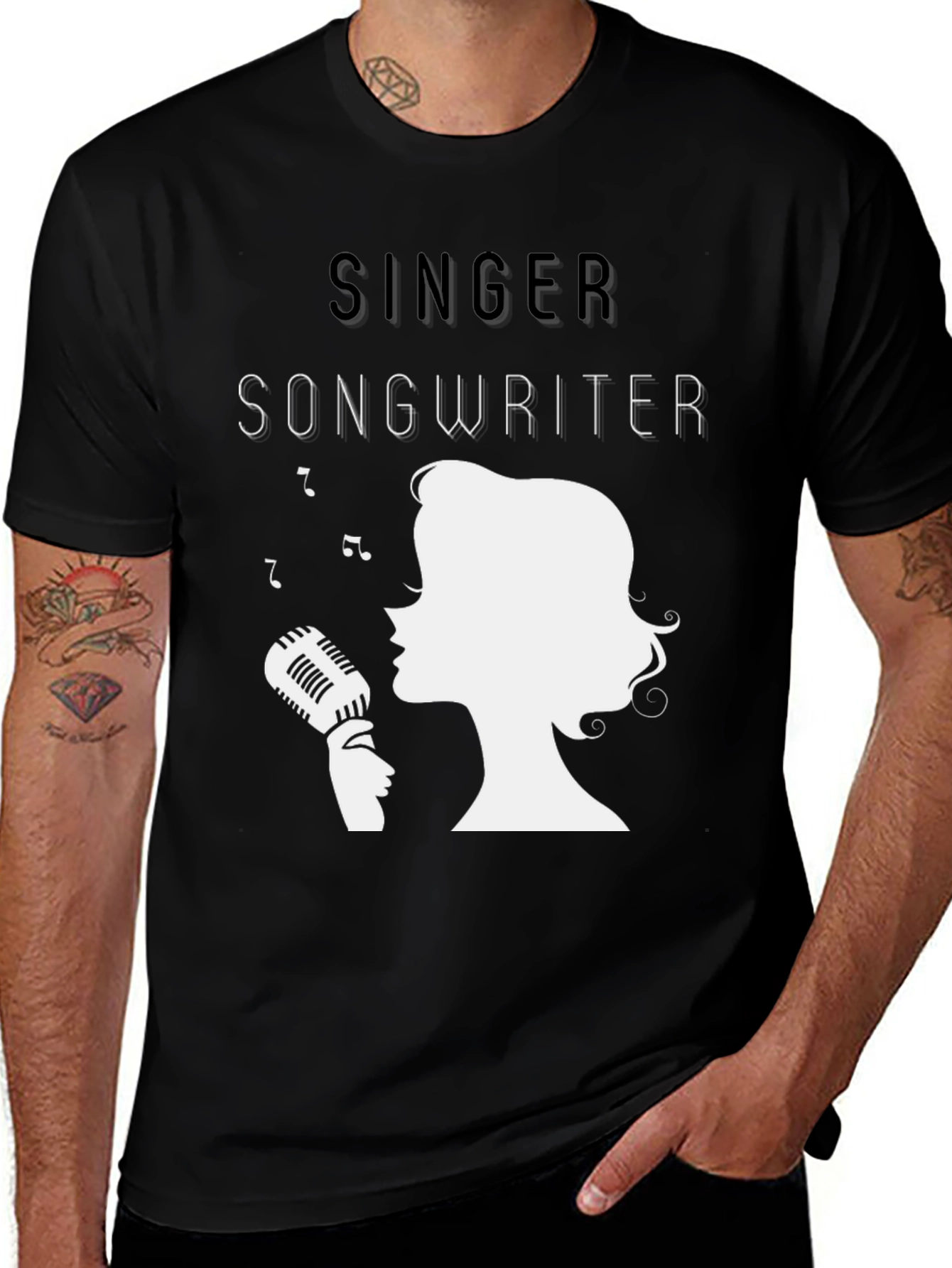 Singer Songwriter T-Shirt - Classic Vocalist Tee