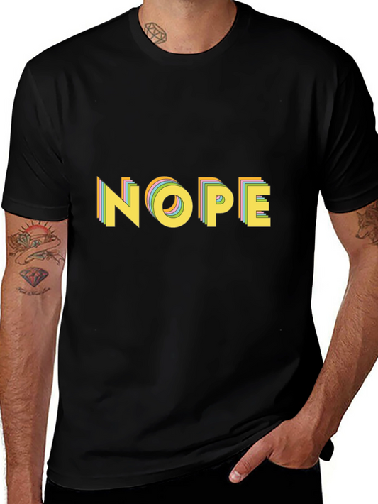 Nope Retro Graphic Tee - Unique Design