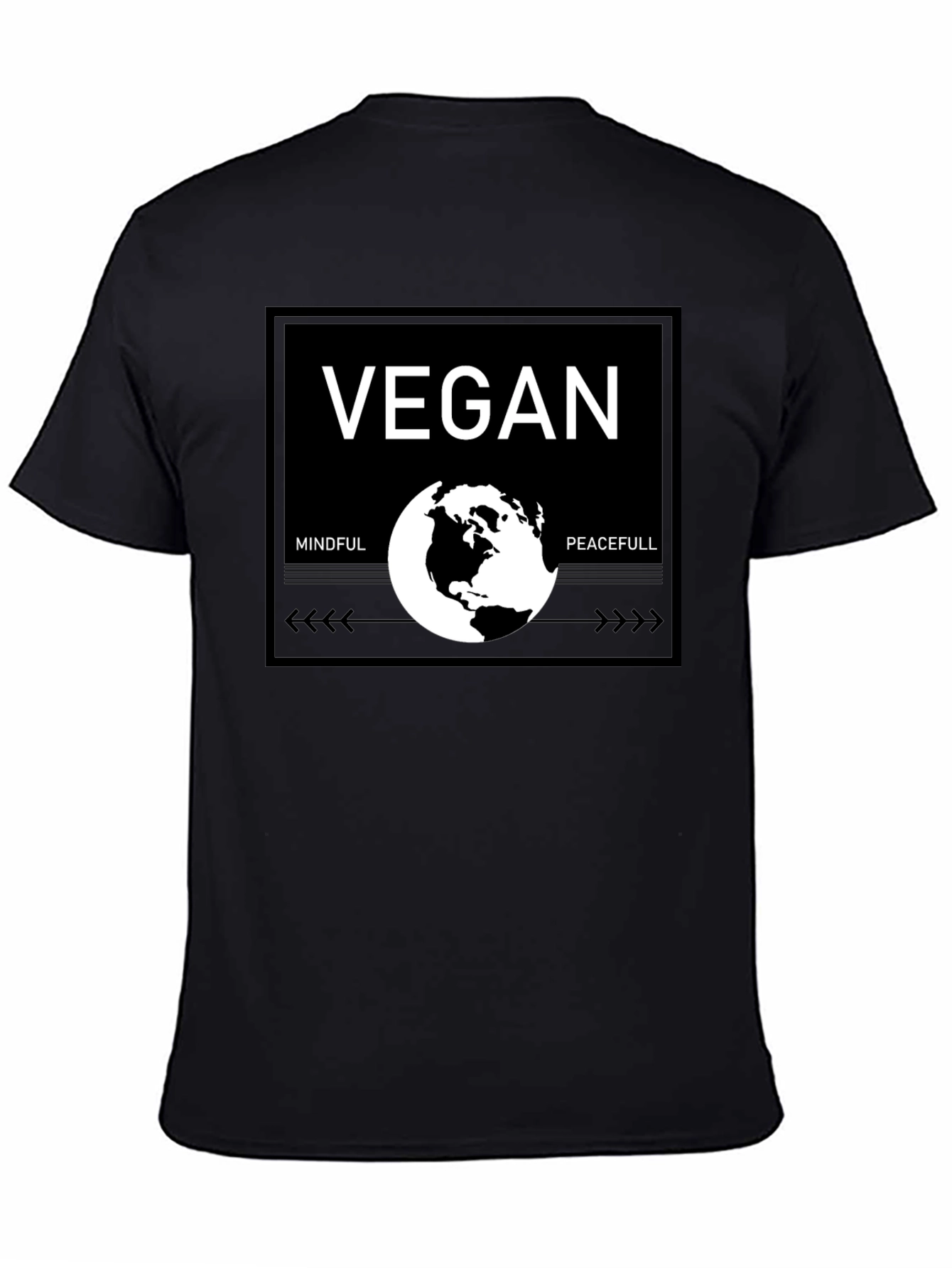 Vegan Mindful & Peacefull Graphic T-Shirt