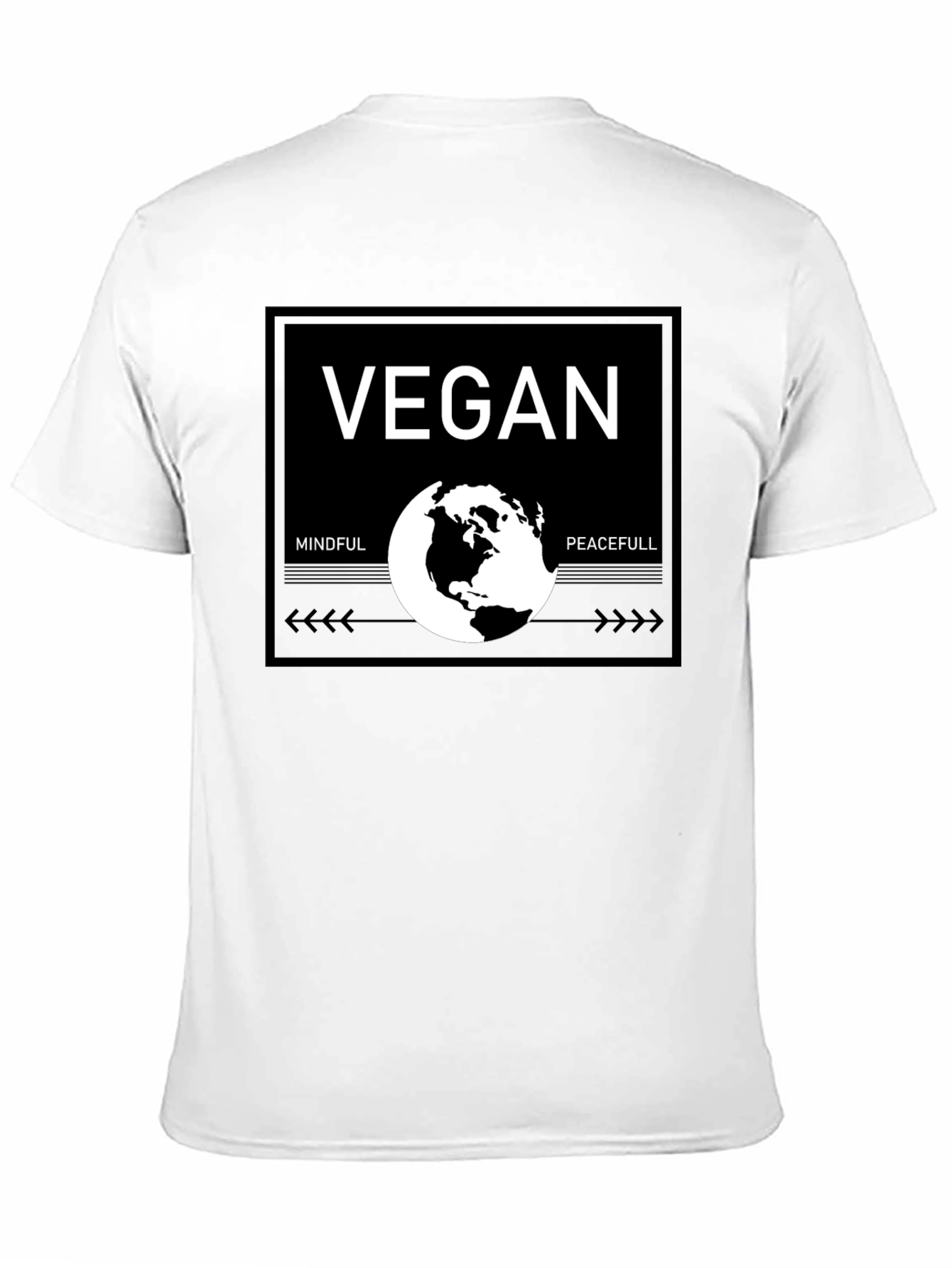 Vegan Mindful & Peacefull Graphic T-Shirt