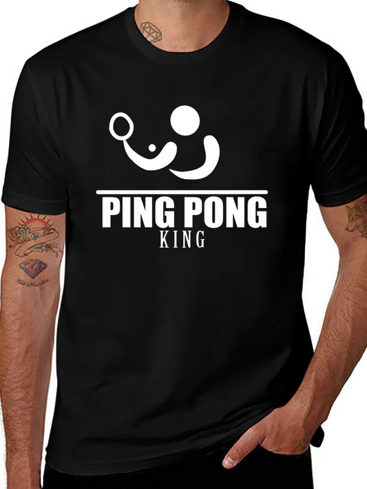 Ping Pong King Black T-Shirt
