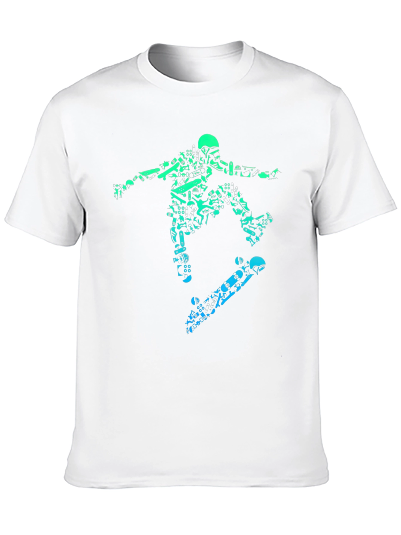 Skateboarding Graphic Tee - Black