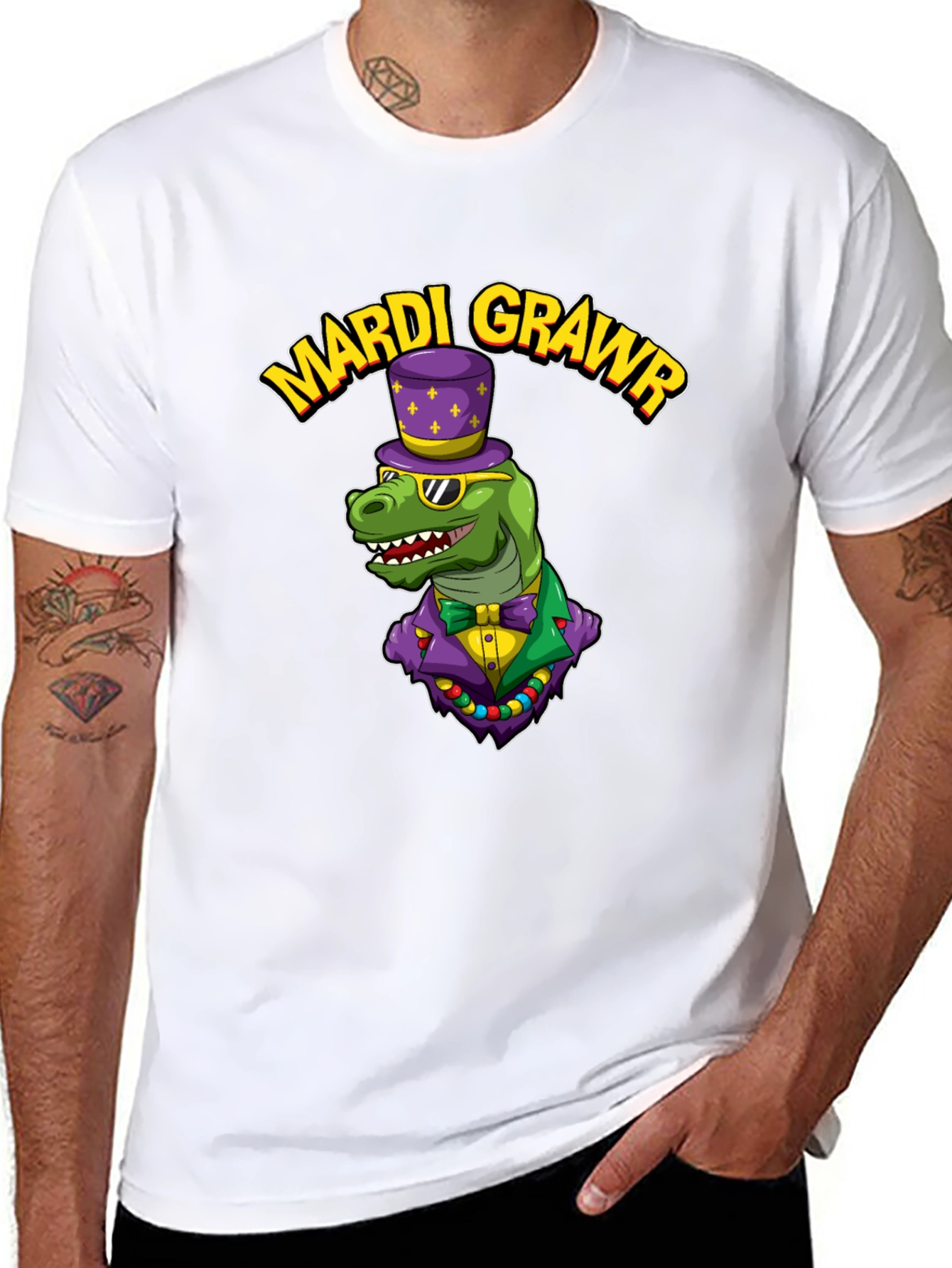 Mardi Crawr Dinosaur T-Shirt