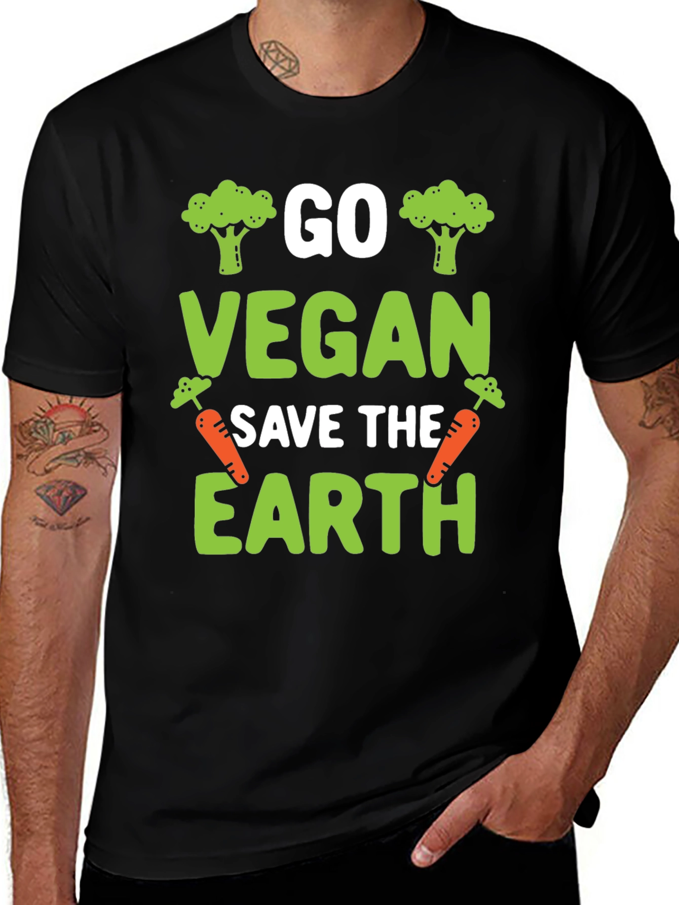 Go Vegan Save The Earth T-Shirt
