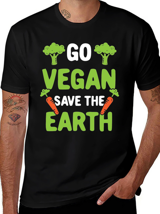 Go Vegan Save The Earth T-Shirt