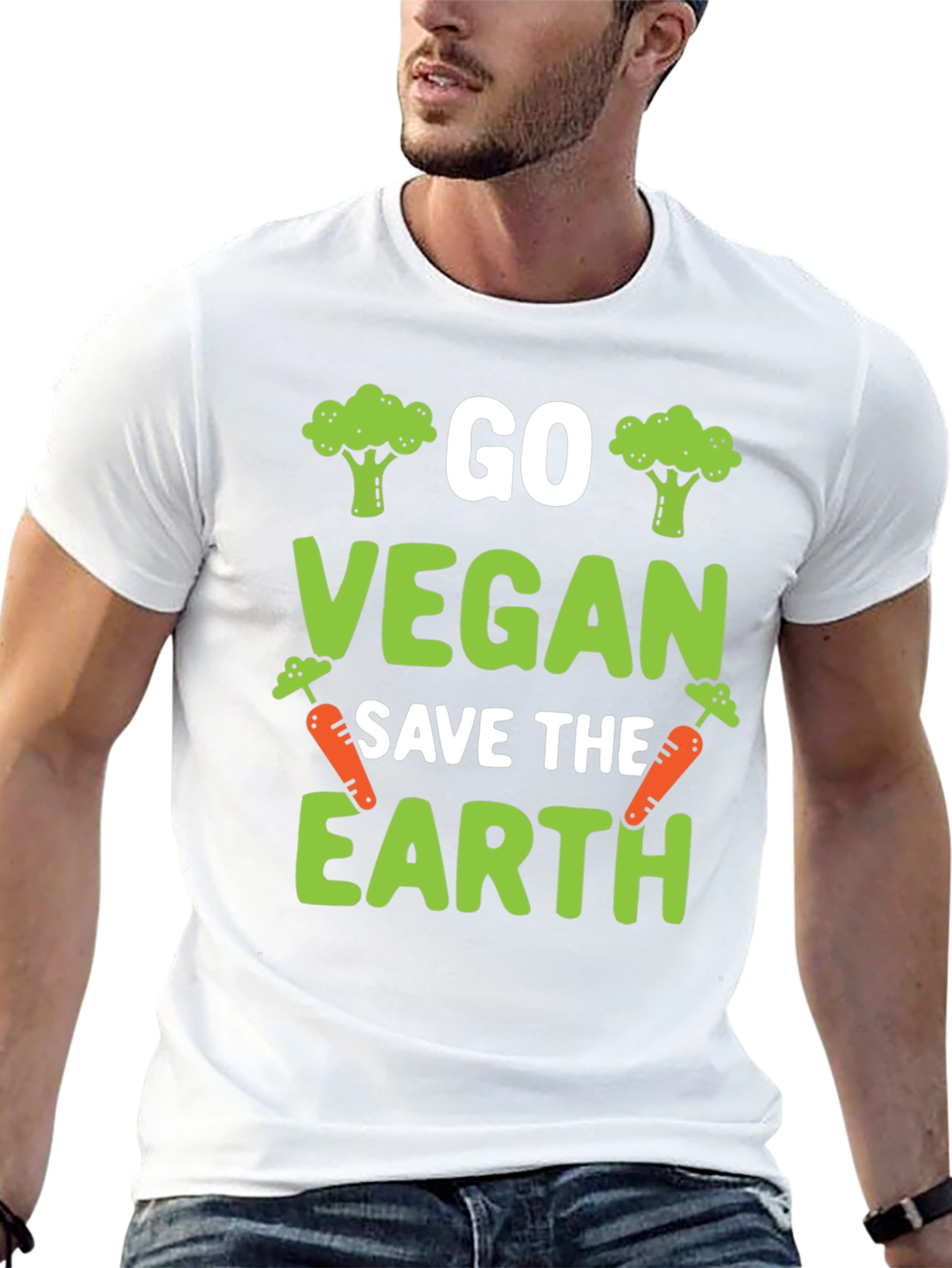 Go Vegan Save The Earth T-Shirt