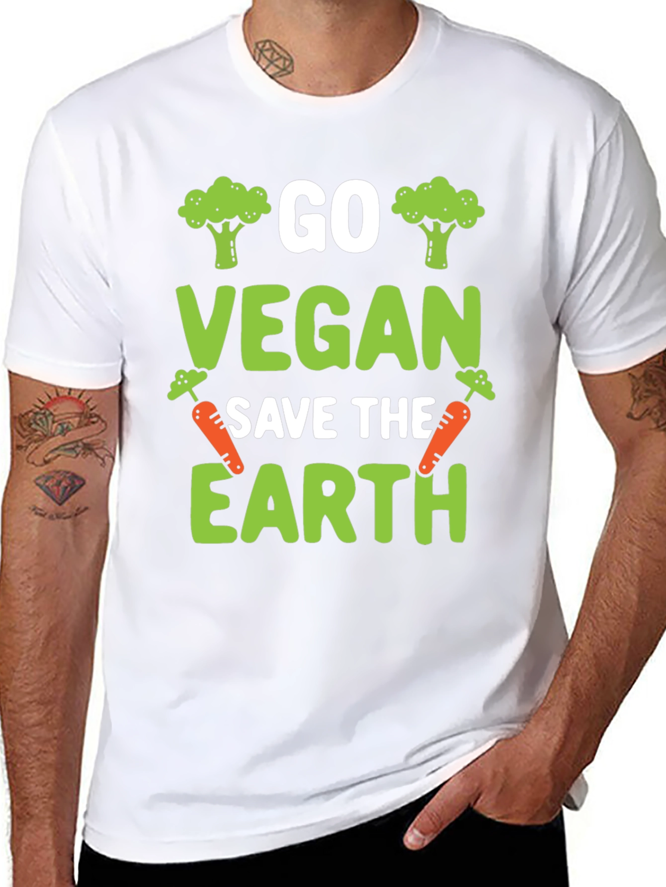 Go Vegan Save The Earth T-Shirt