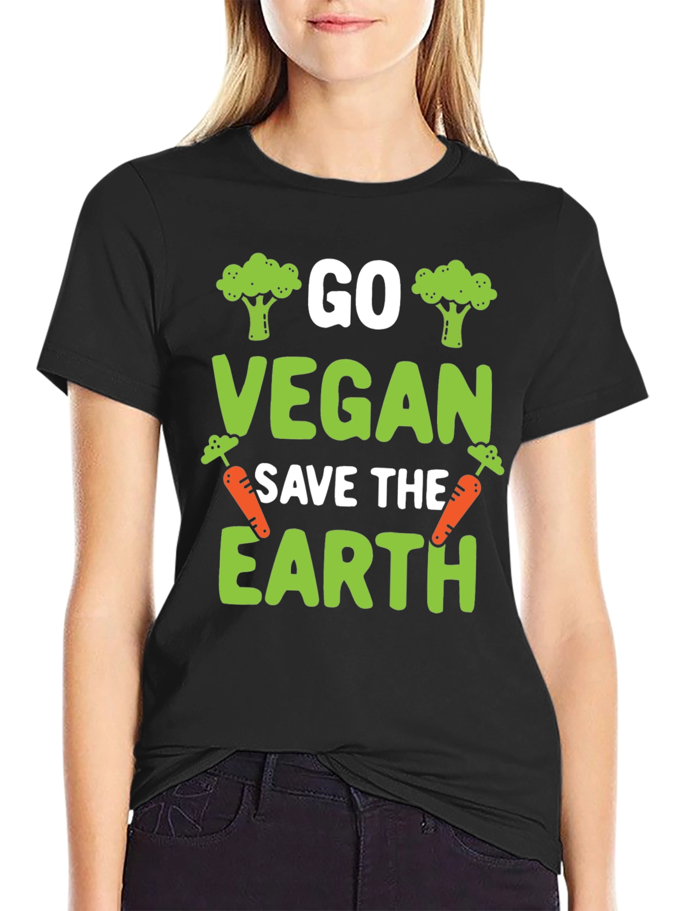 Go Vegan Save The Earth T-Shirt