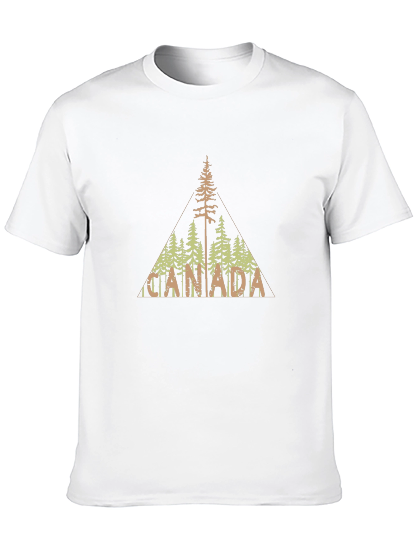 Canada Tree Line Graphic Black T-Shirt
