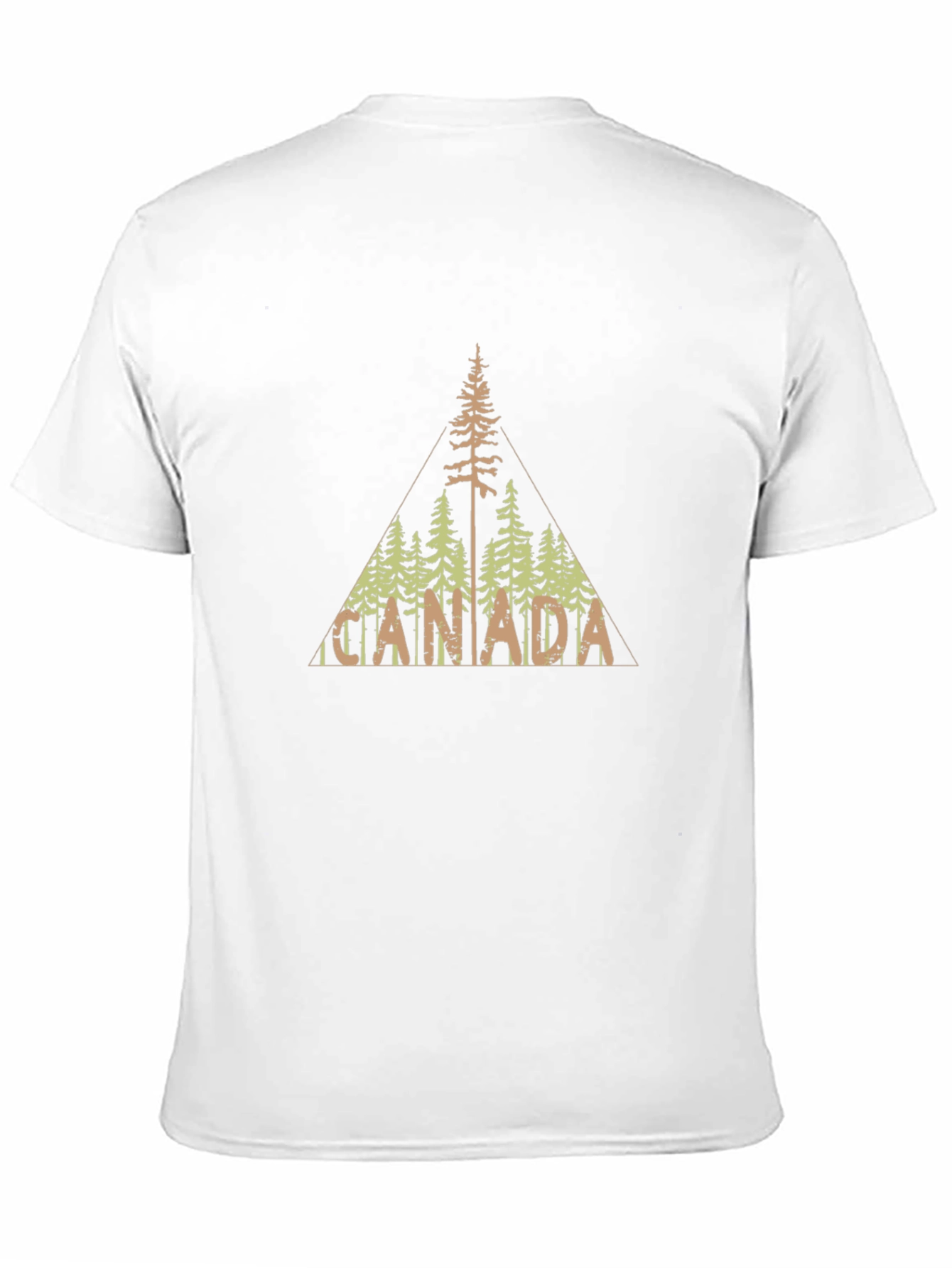 Canada Tree Line Graphic Black T-Shirt