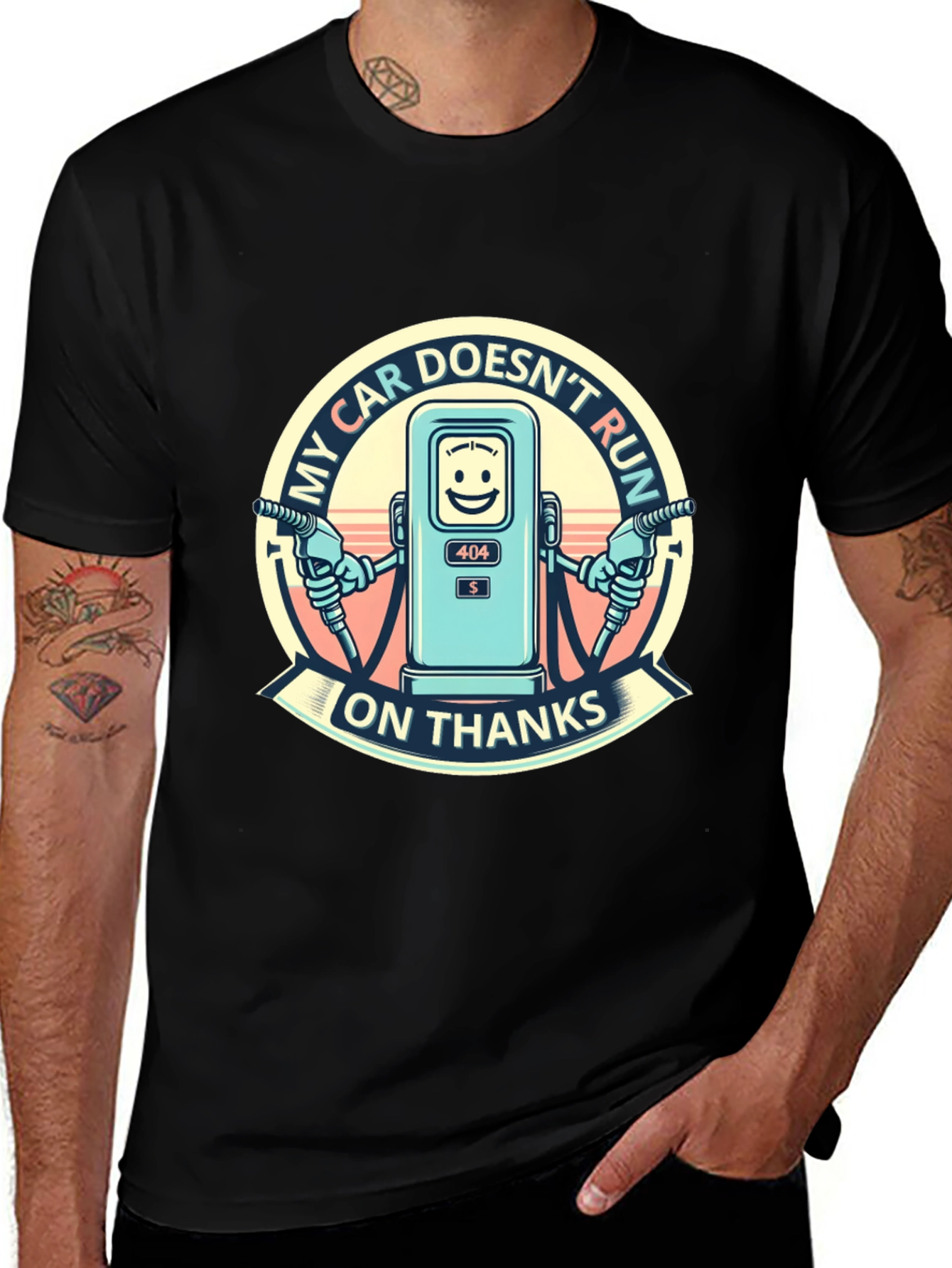 My Car Doesnt Run on Thanks Graphic T-Shirt