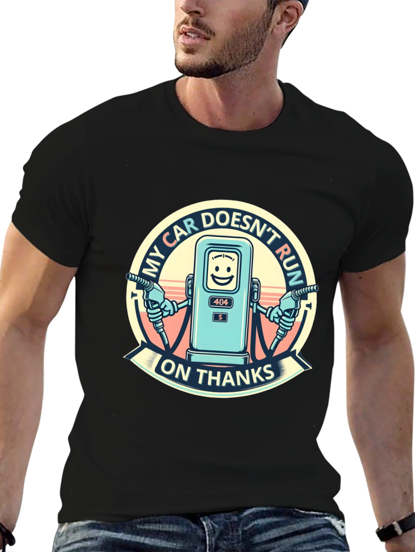 My Car Doesnt Run on Thanks Graphic T-Shirt
