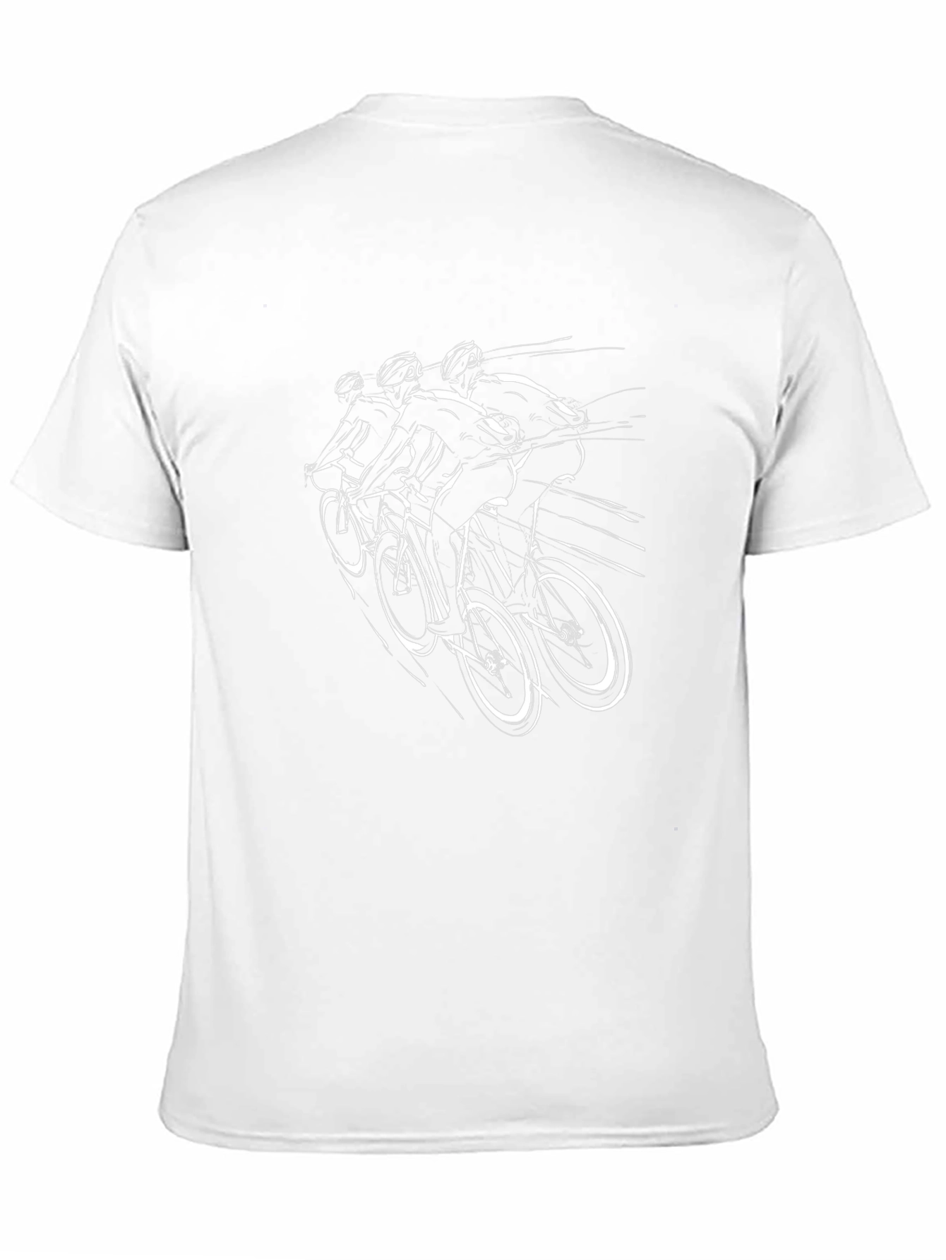 Cycling Team Graphic Tee - Sleek Black T-Shirt