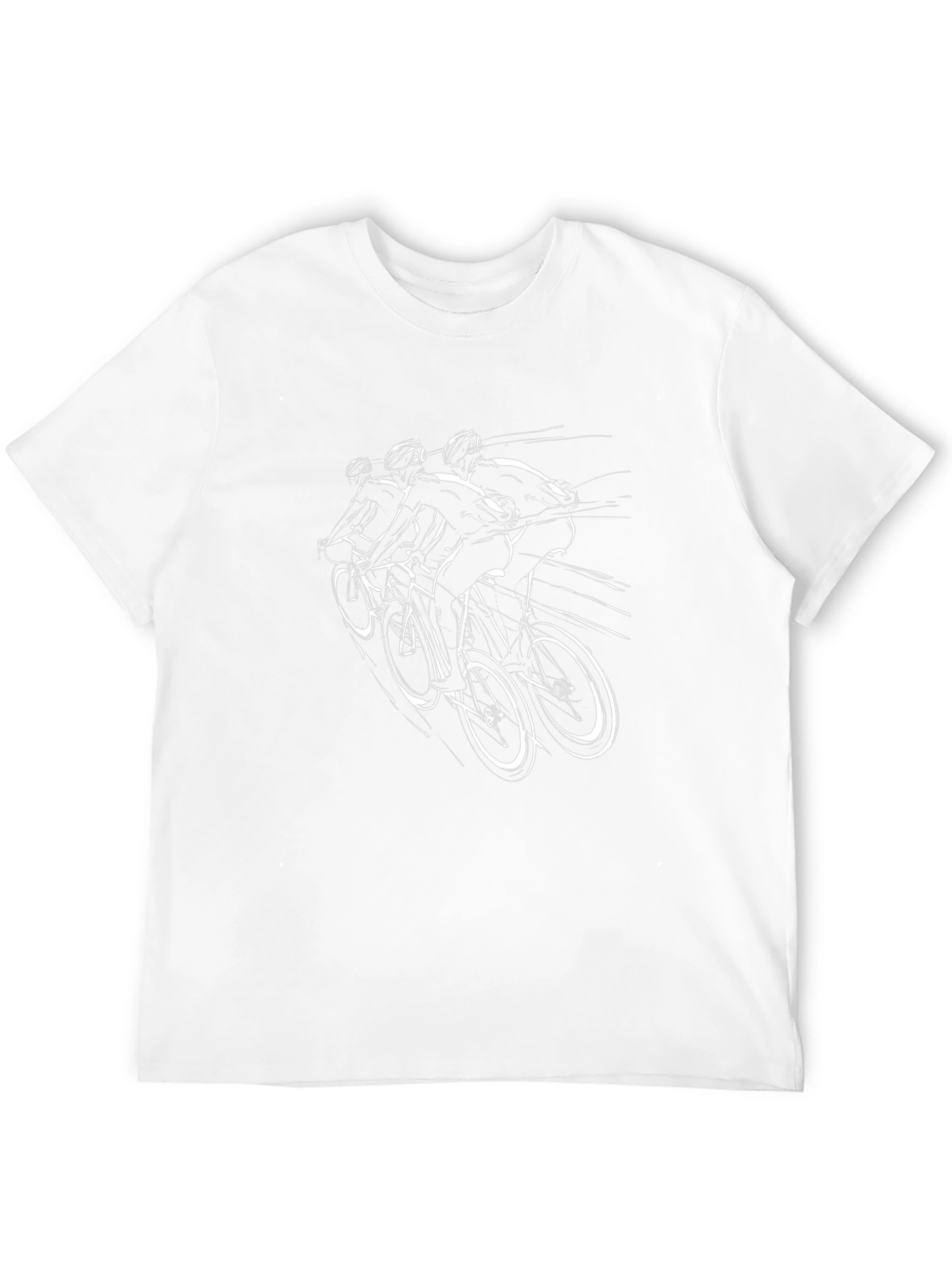 Cycling Team Graphic Tee - Sleek Black T-Shirt