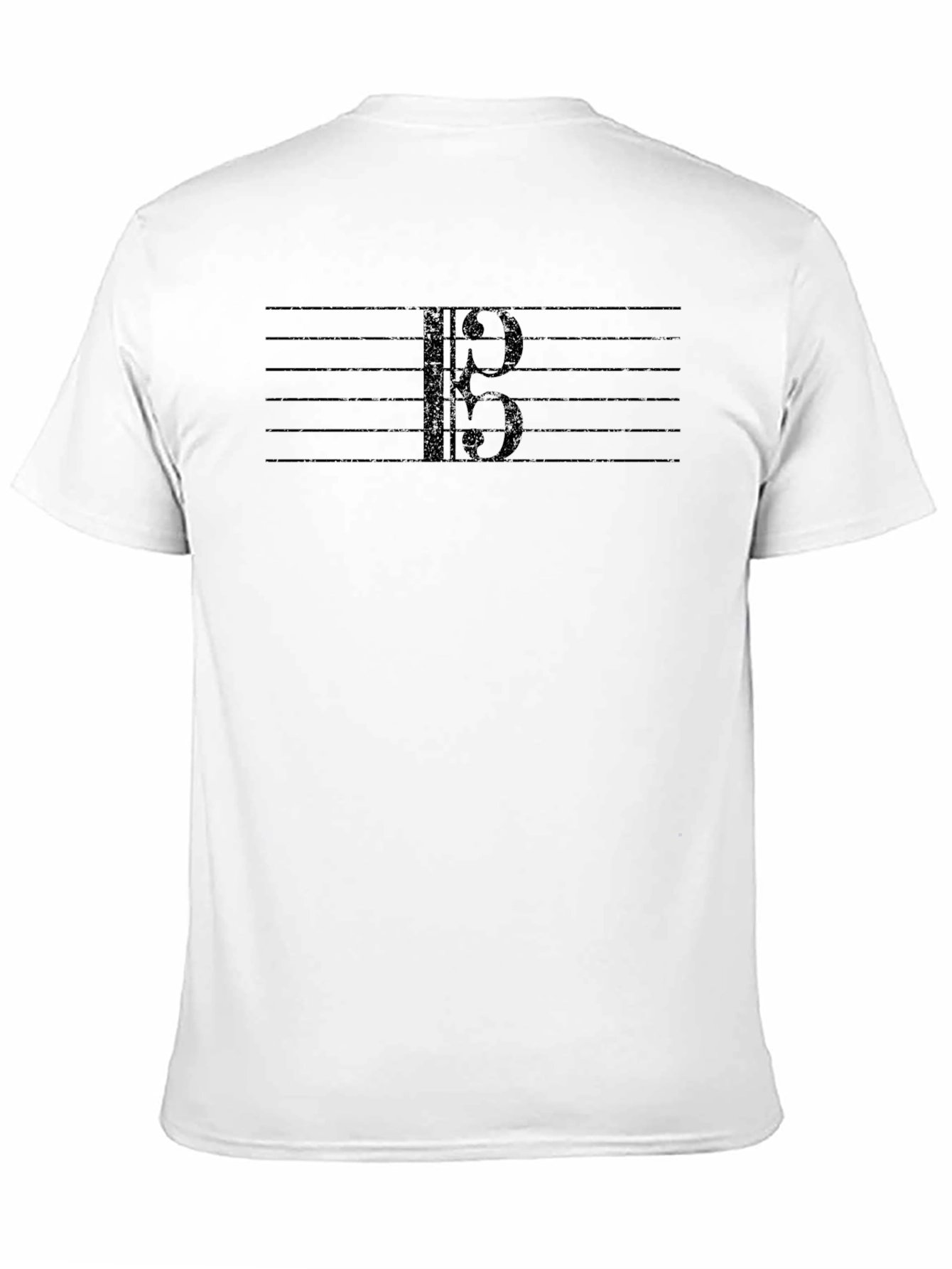 Bass Clef Music Staff T-Shirt - Musician Tee