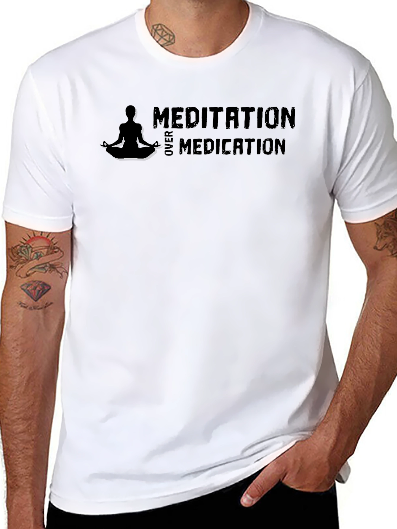 Meditation Over Medication Graphic T-Shirt