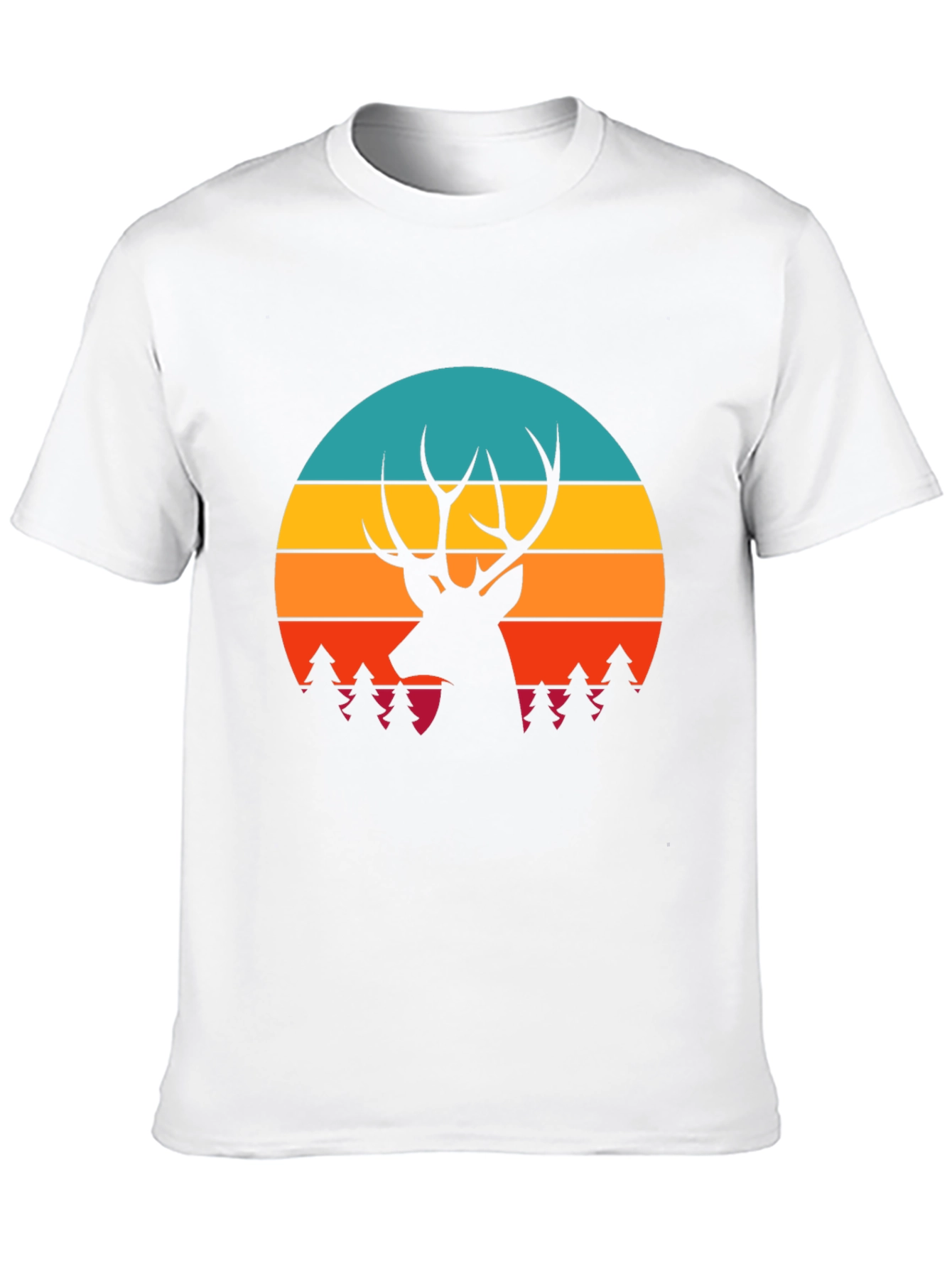 Deer Silhouette Graphic Tee - Nature Inspired