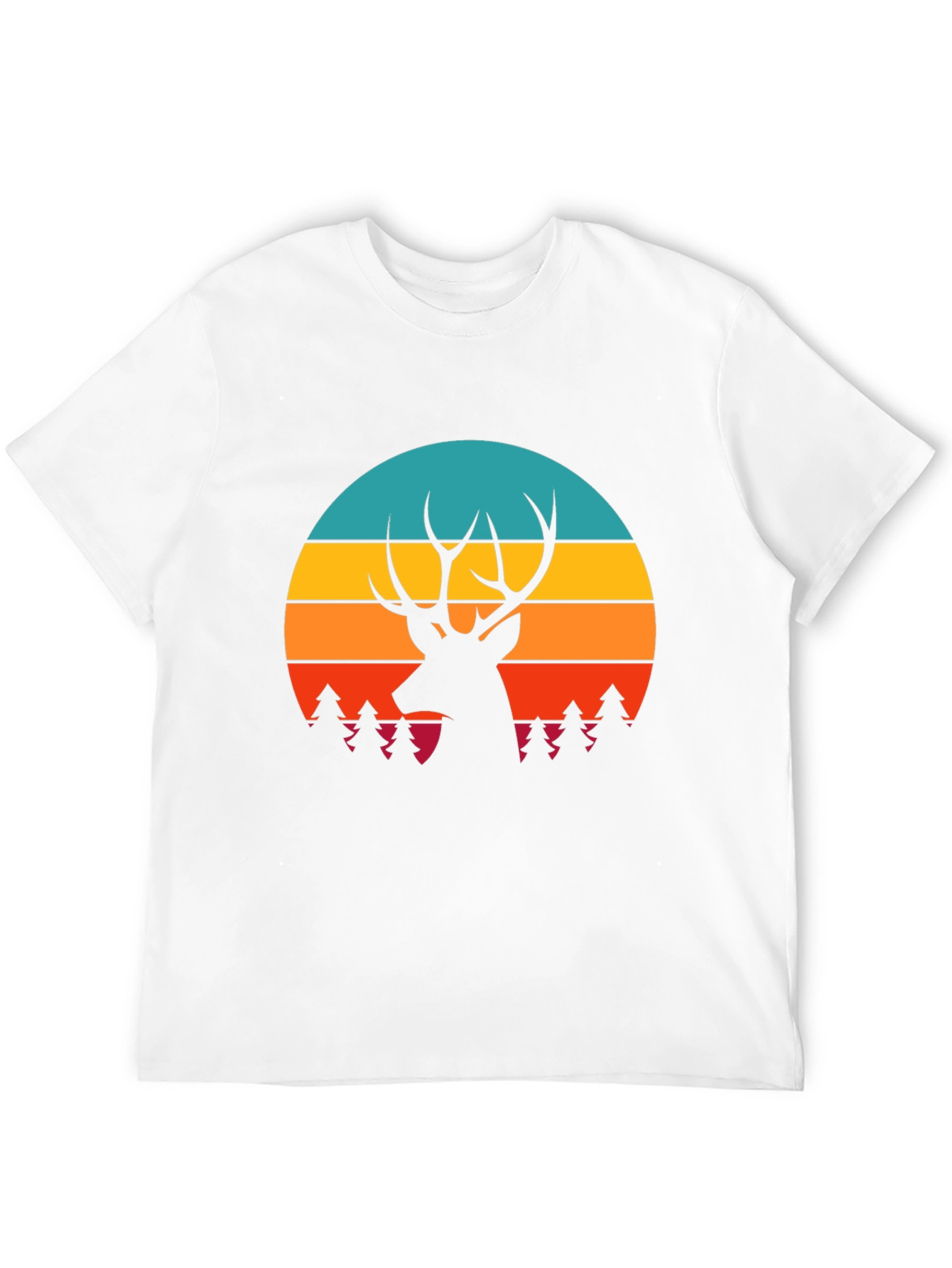 Deer Silhouette Graphic Tee - Nature Inspired