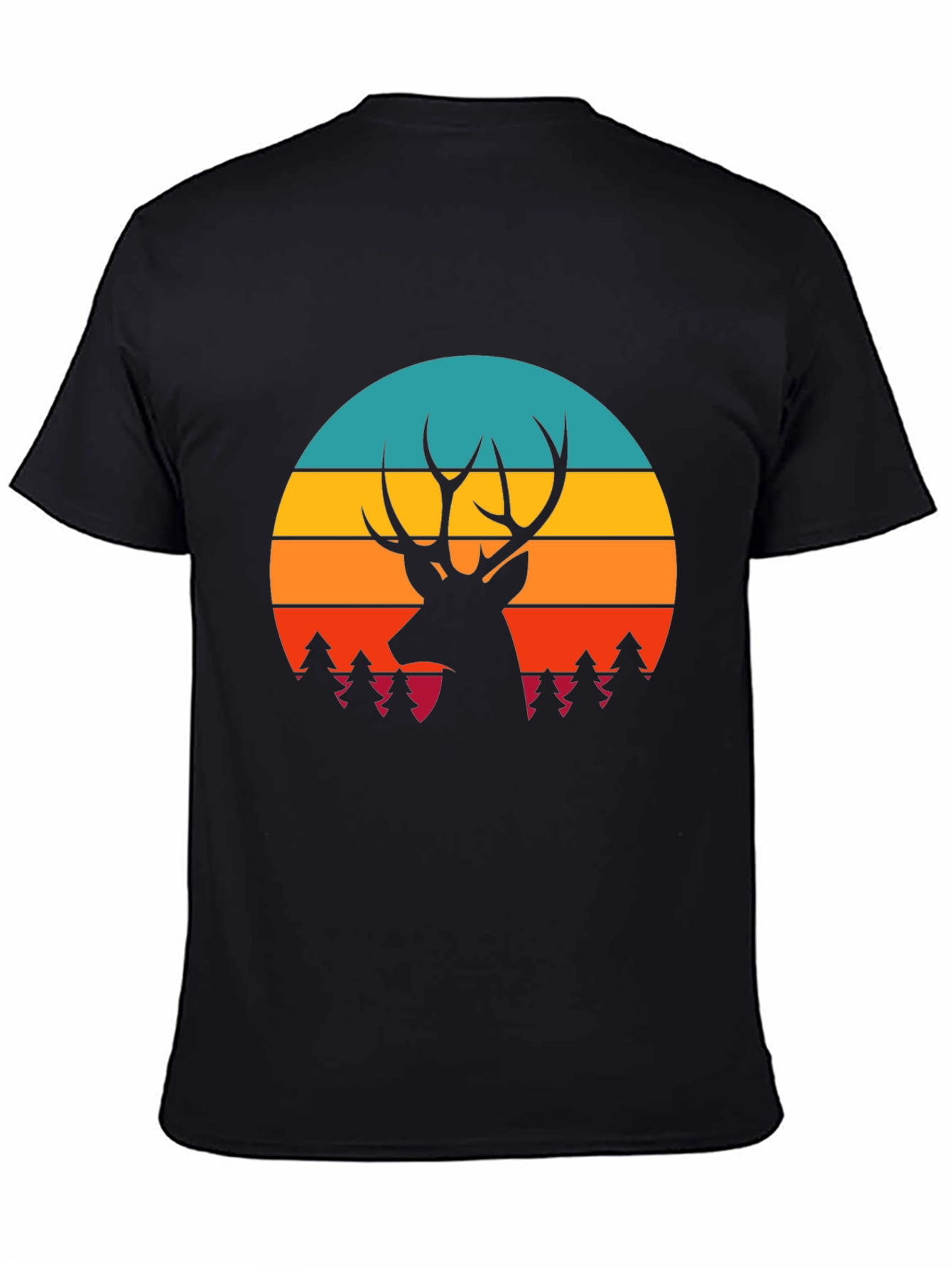 Deer Silhouette Graphic Tee - Nature Inspired