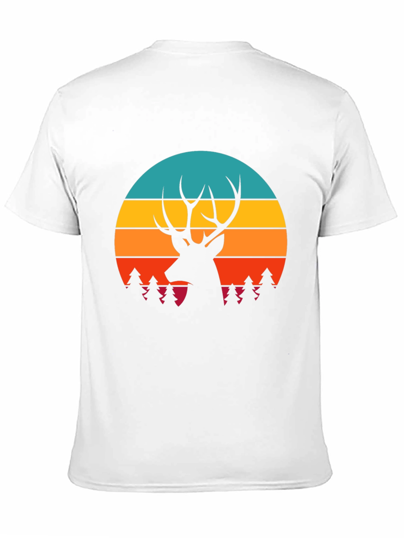 Deer Silhouette Graphic Tee - Nature Inspired