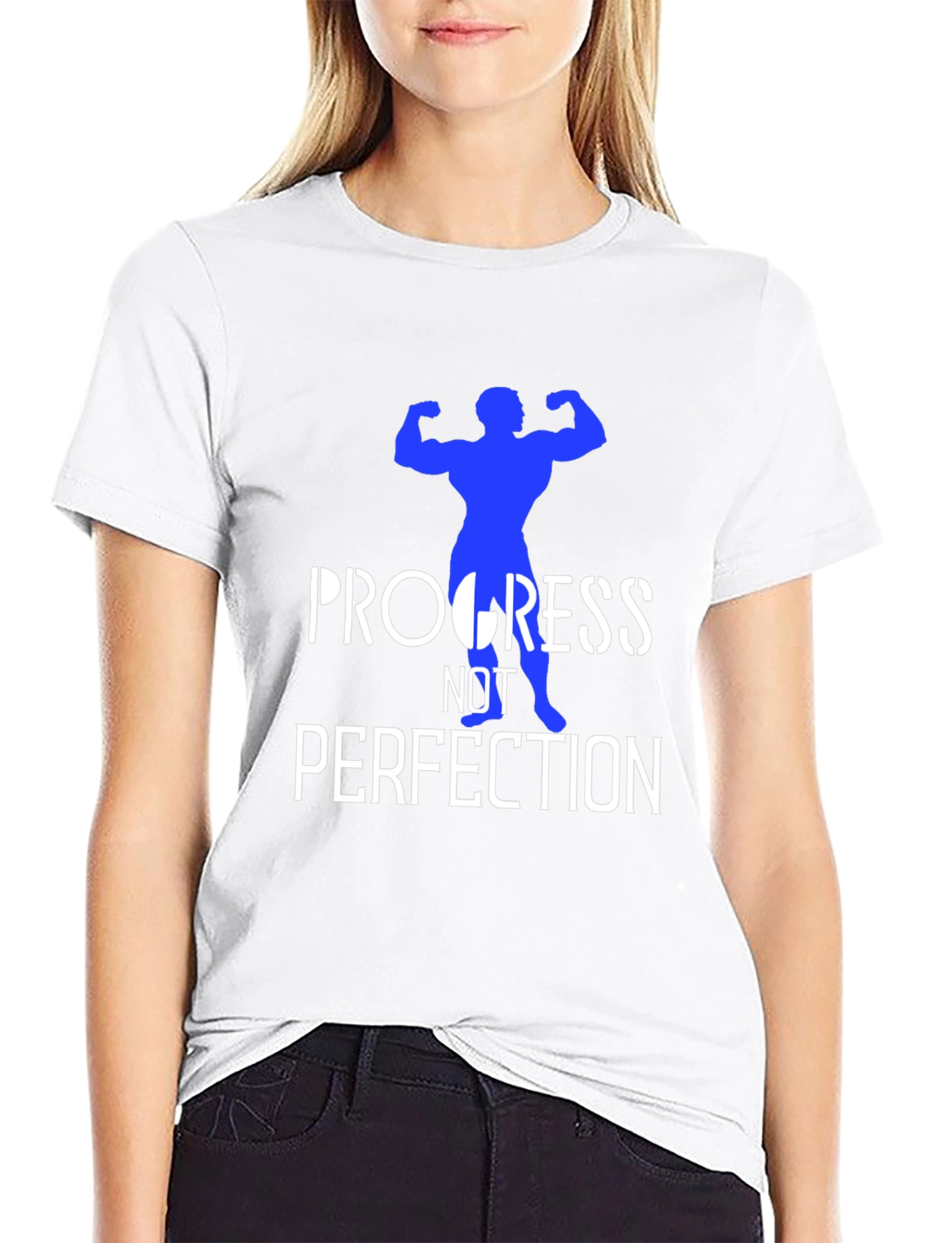 Progress Not Perfection Graphic T-Shirt - Fitness Motivation