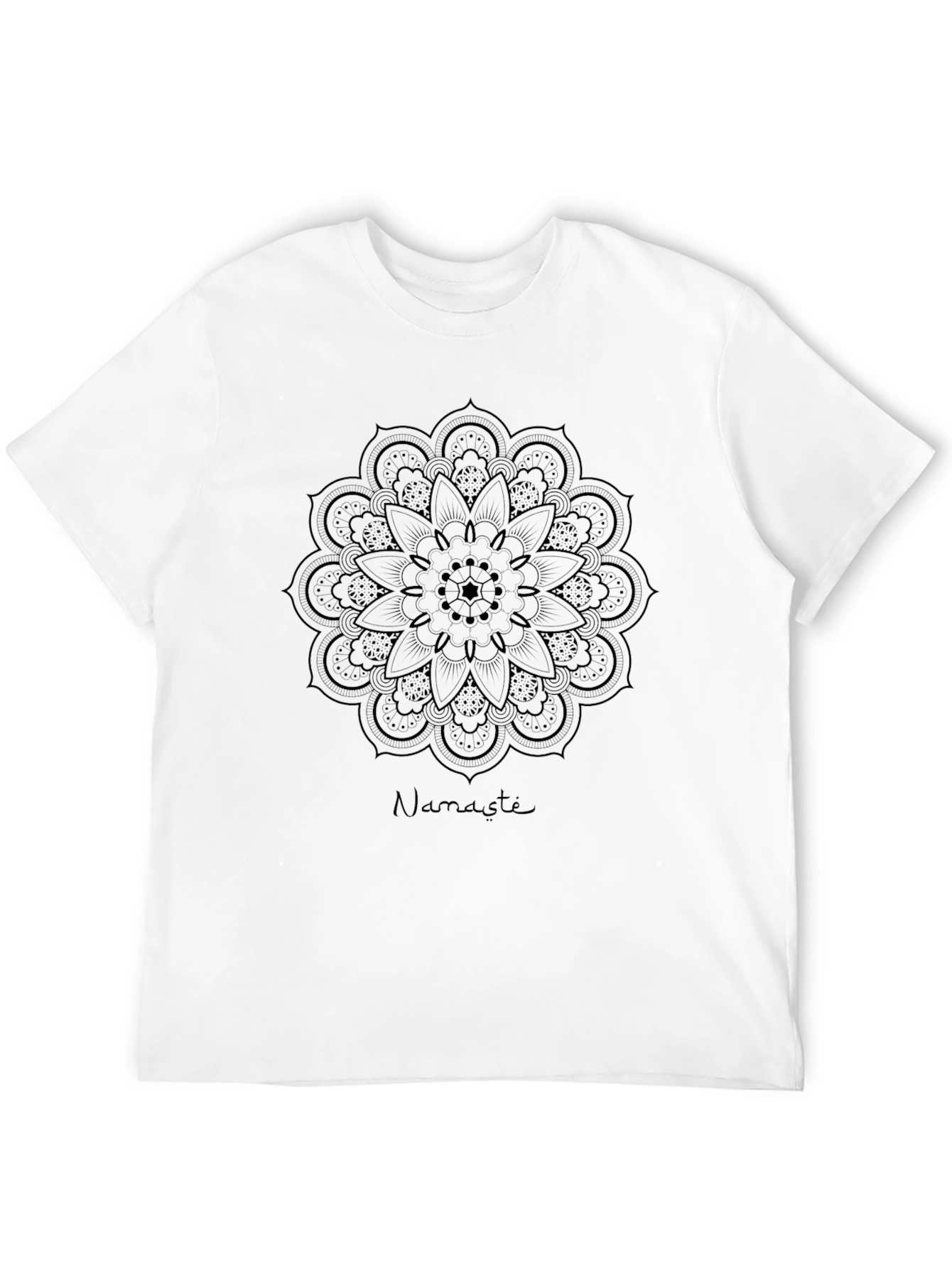 Namaste Mandala T-Shirt - Black