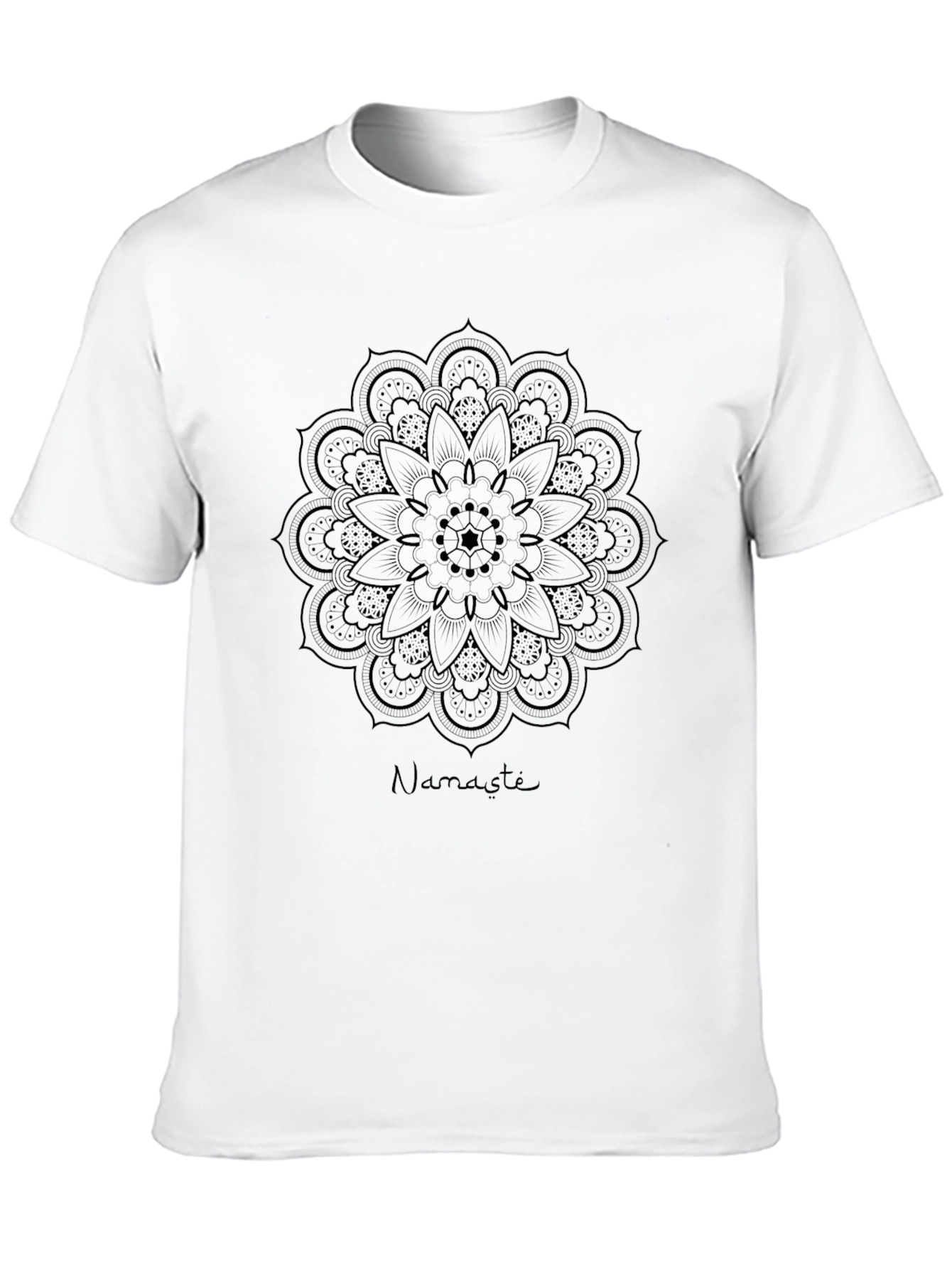 Namaste Mandala T-Shirt - Black