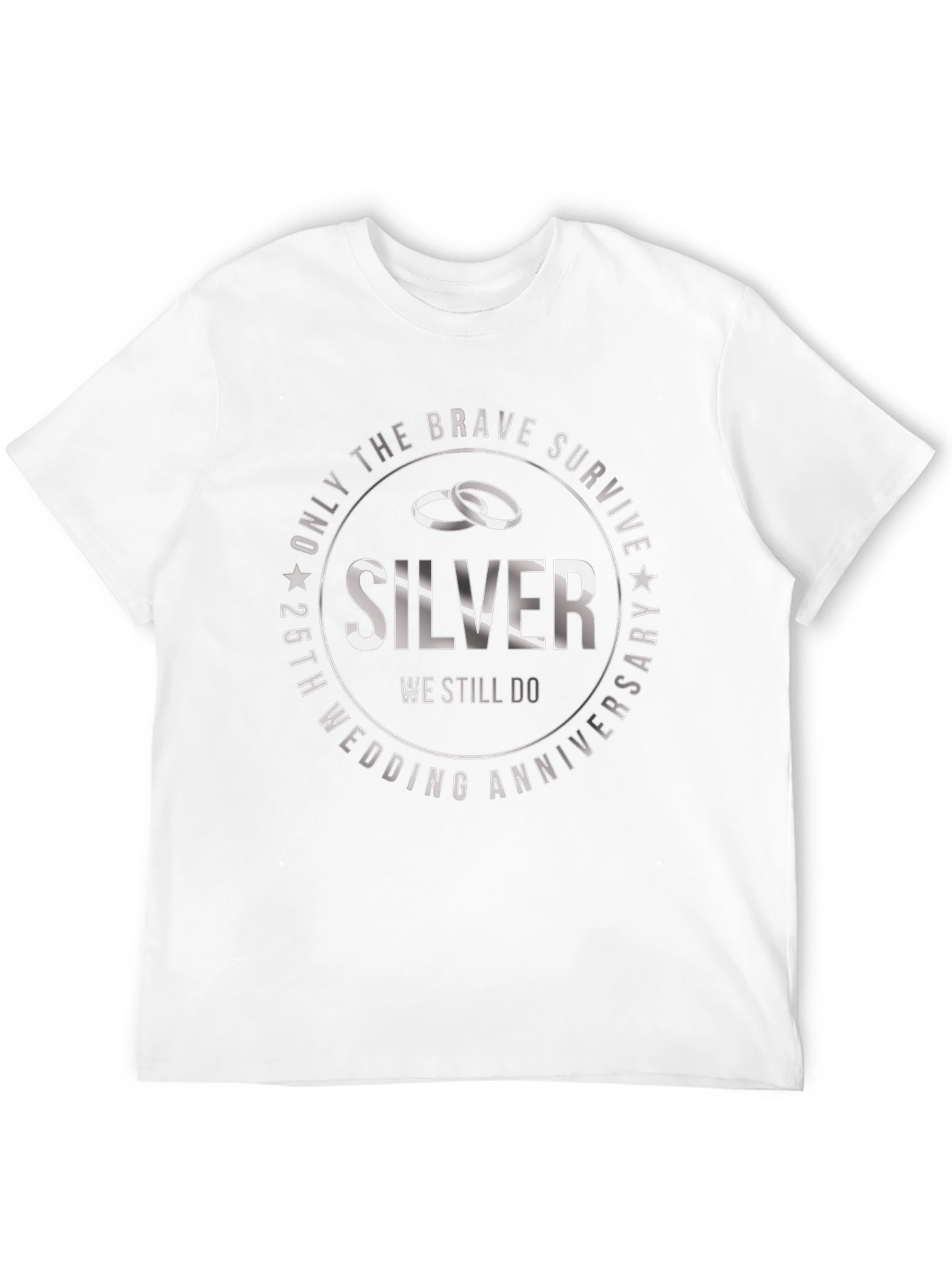 25th Anniversary Silver Wedding T-Shirt