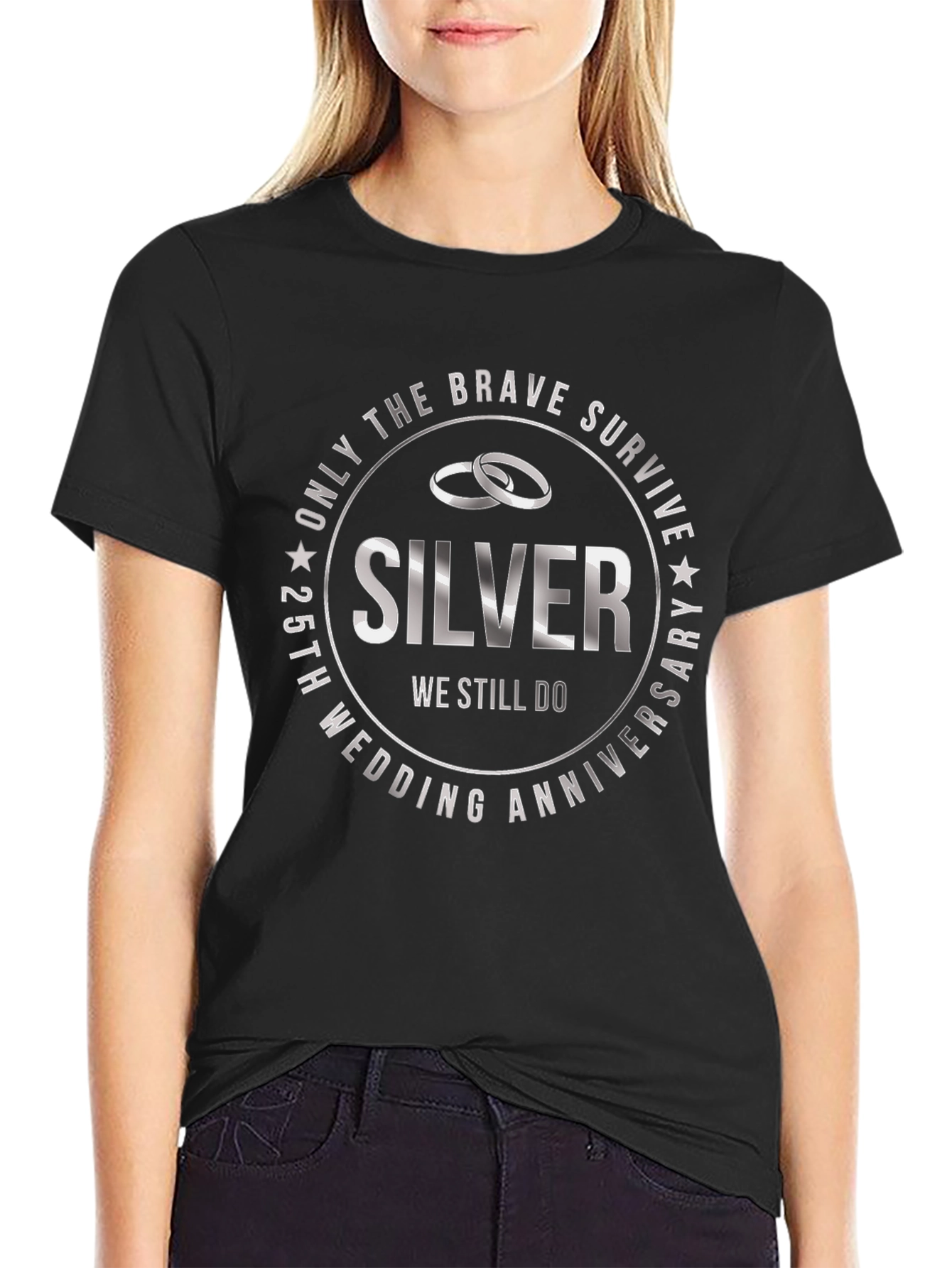 25th Anniversary Silver Wedding T-Shirt