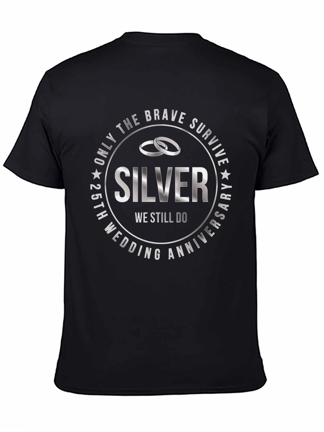 25th Anniversary Silver Wedding T-Shirt