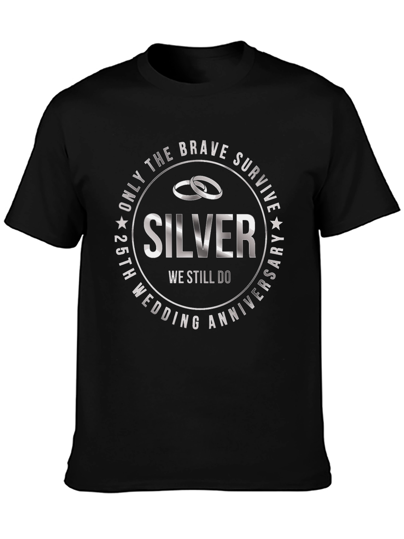 25th Anniversary Silver Wedding T-Shirt