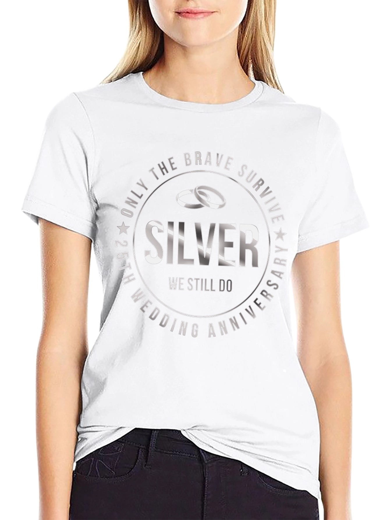 25th Anniversary Silver Wedding T-Shirt
