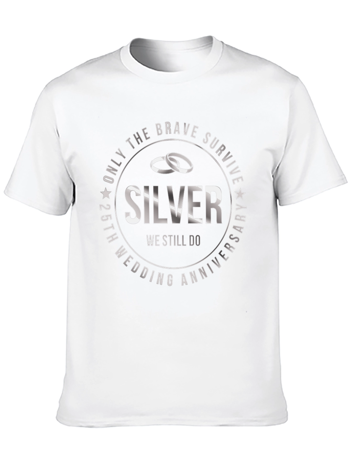 25th Anniversary Silver Wedding T-Shirt