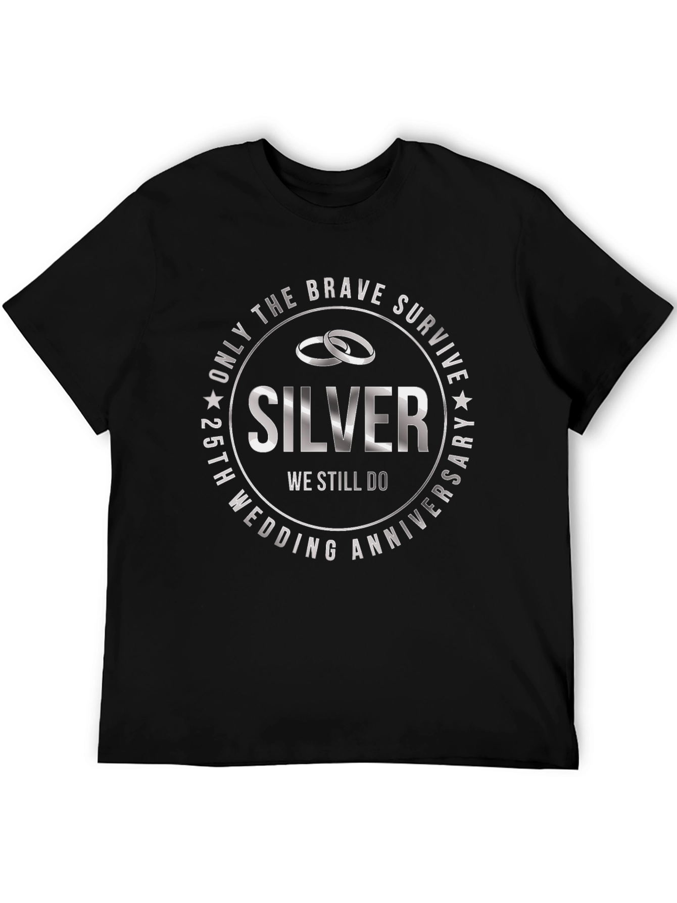 25th Anniversary Silver Wedding T-Shirt