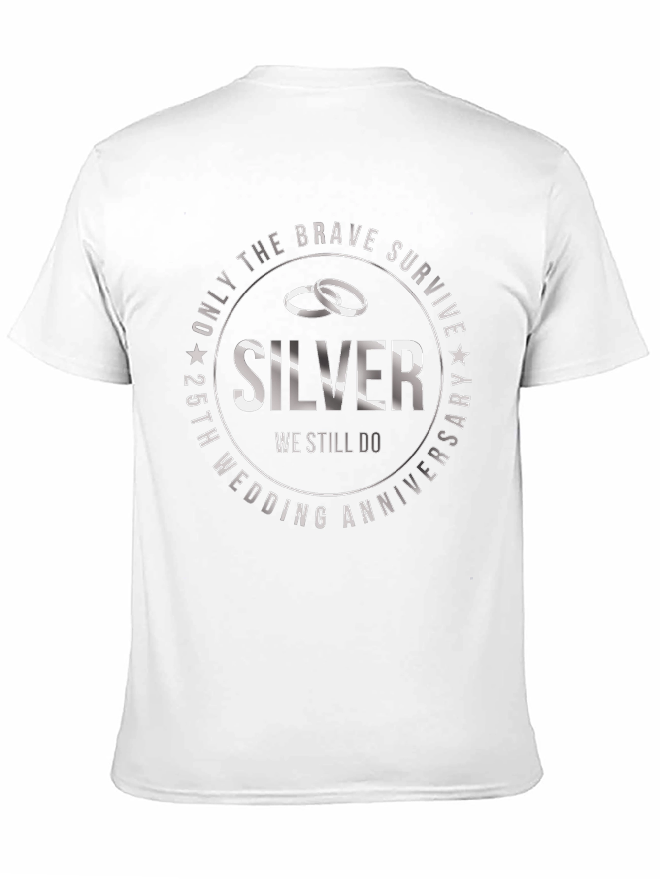 25th Anniversary Silver Wedding T-Shirt