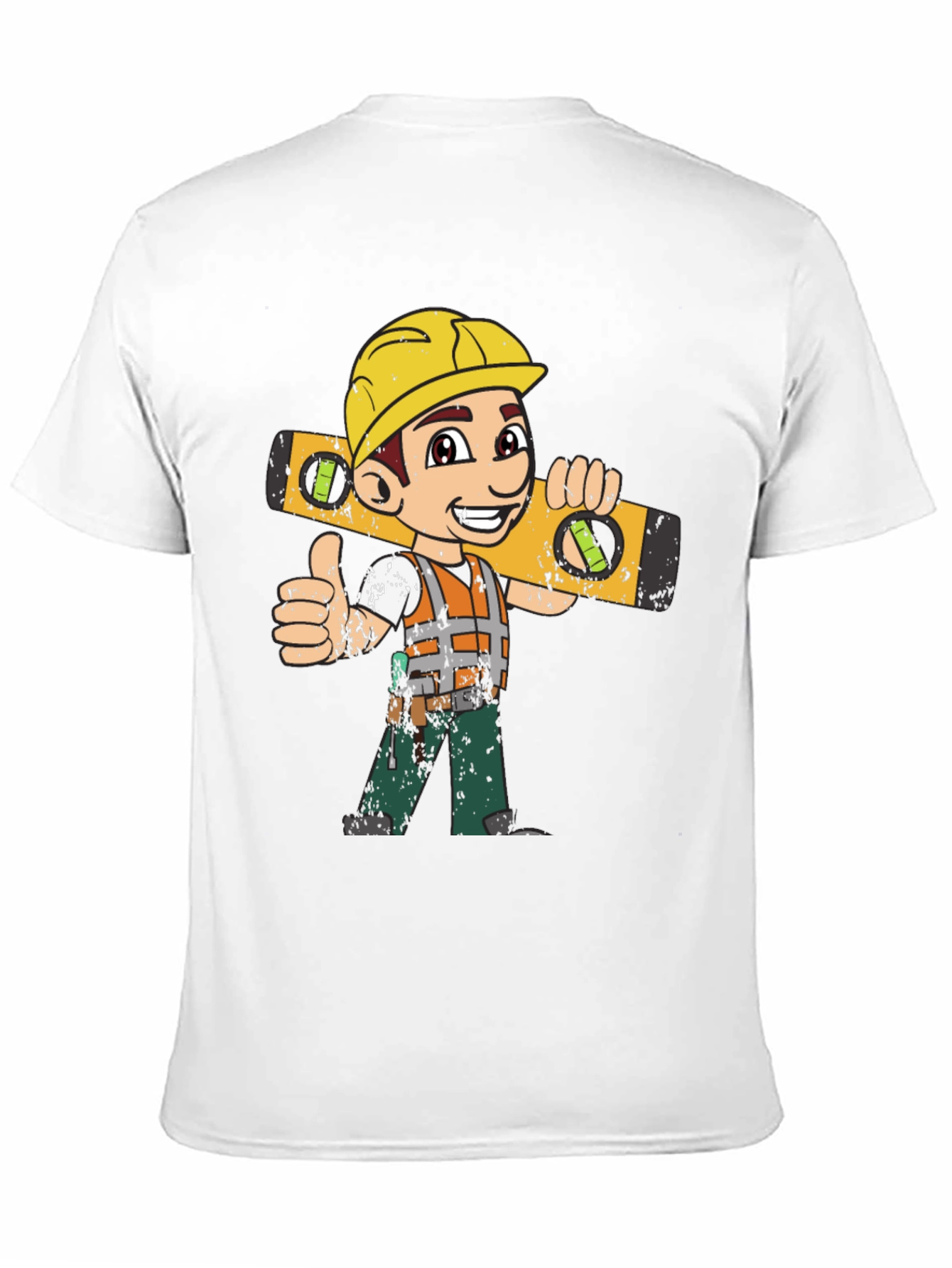 Cartoon Construction Worker T-Shirt