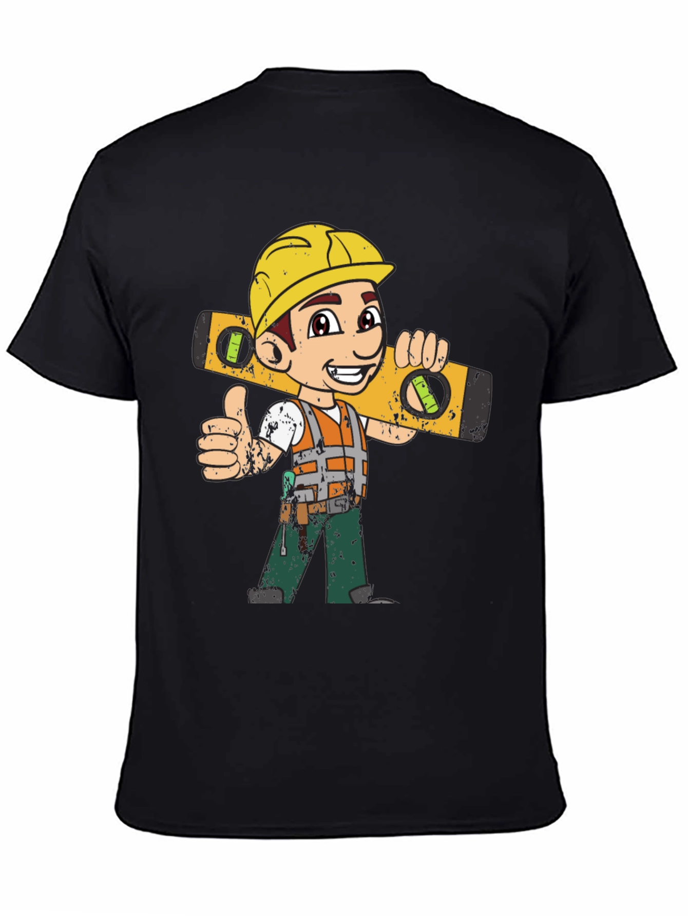 Cartoon Construction Worker T-Shirt