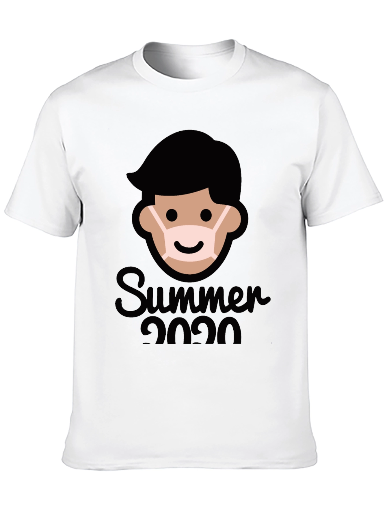 Summer 2020 Masked Man Graphic Tee - Black