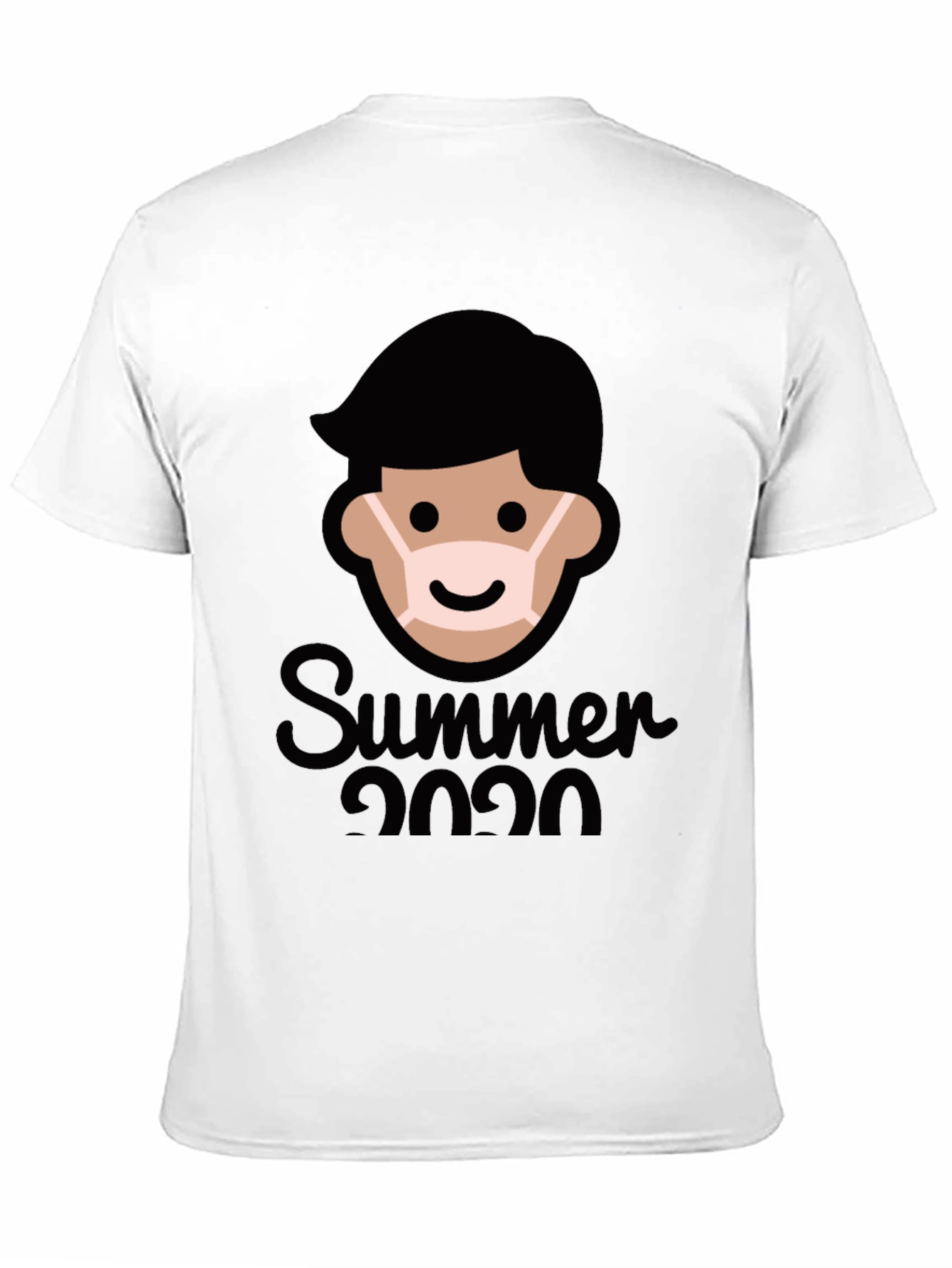Summer 2020 Masked Man Graphic Tee - Black