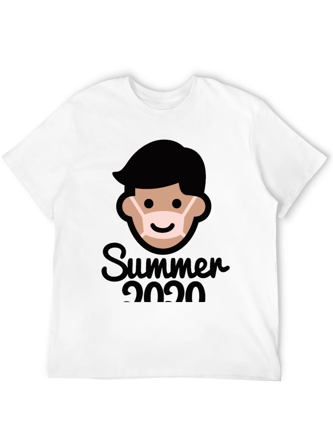 Summer 2020 Masked Man Graphic Tee - Black