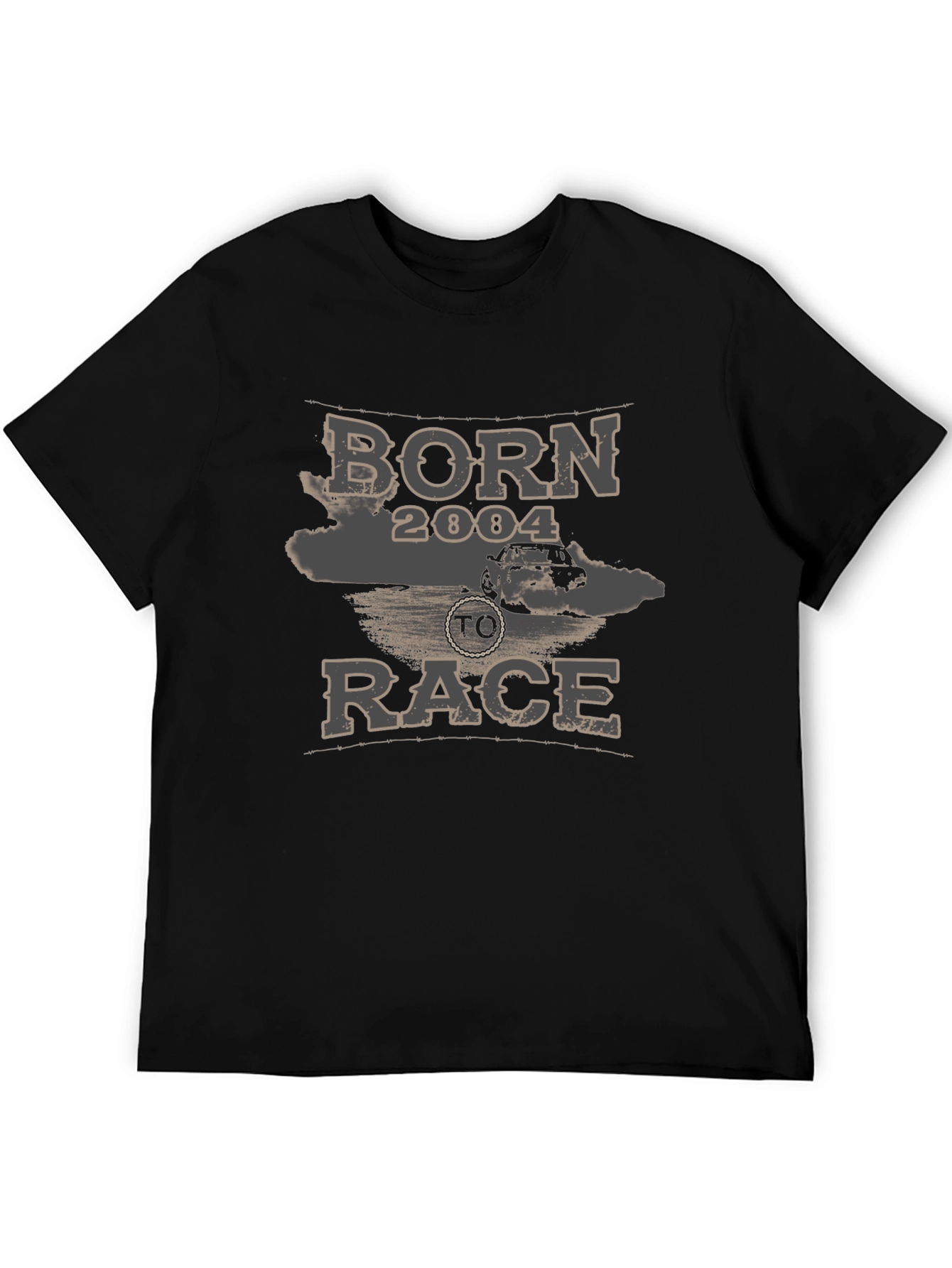 Born 2004 to Race Black Graphic T-Shirt