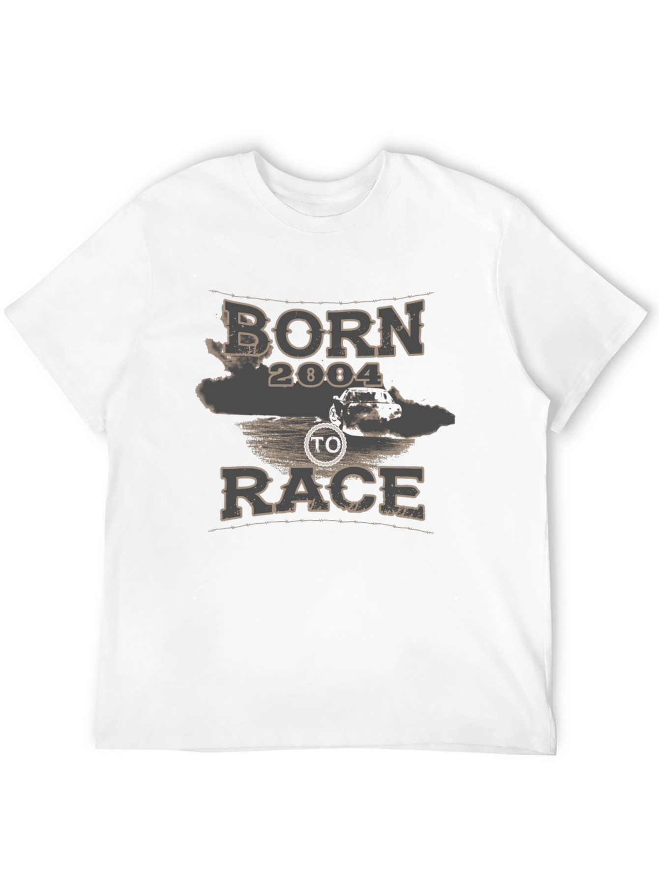 Born 2004 to Race Black Graphic T-Shirt