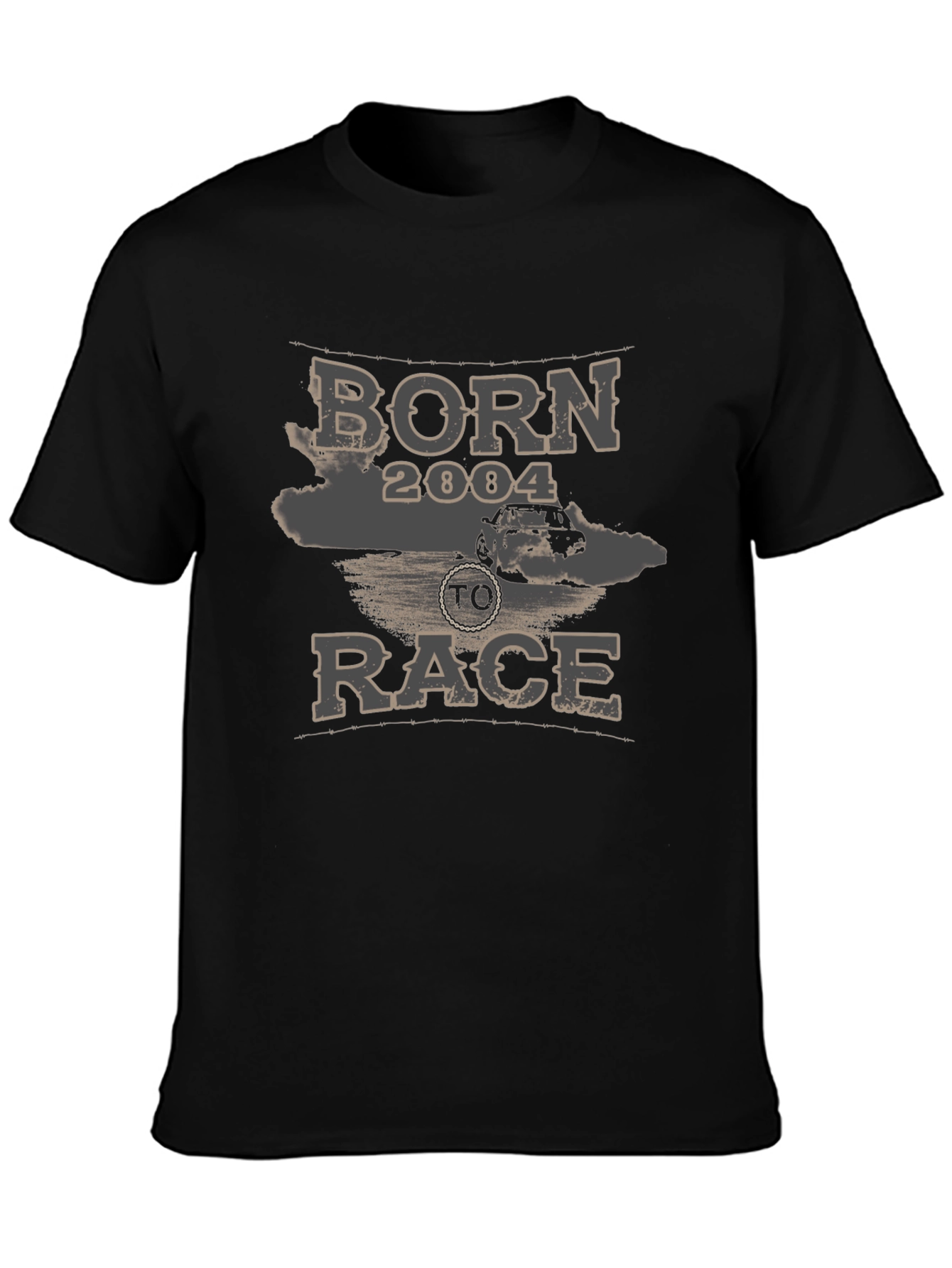 Born 2004 to Race Black Graphic T-Shirt