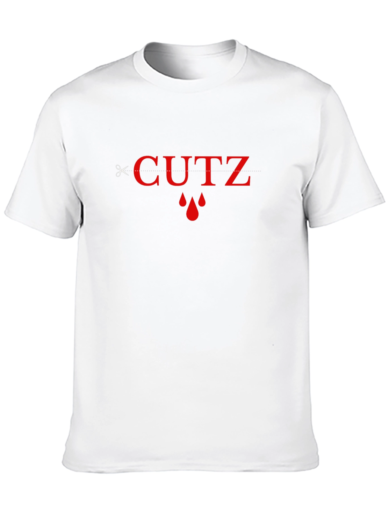 Cutz Graphic Tee - Edgy Style Black T-Shirt