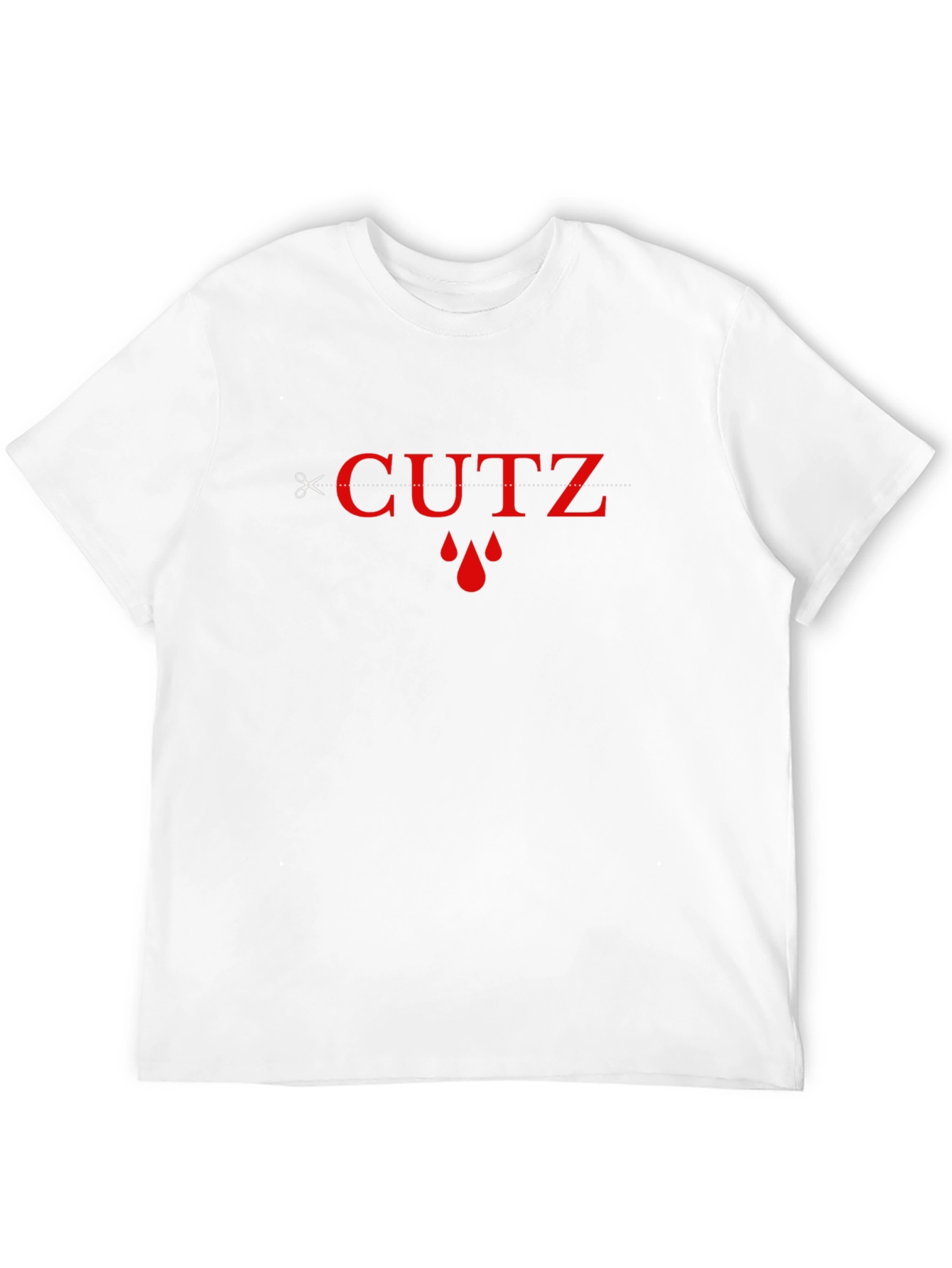 Cutz Graphic Tee - Edgy Style Black T-Shirt